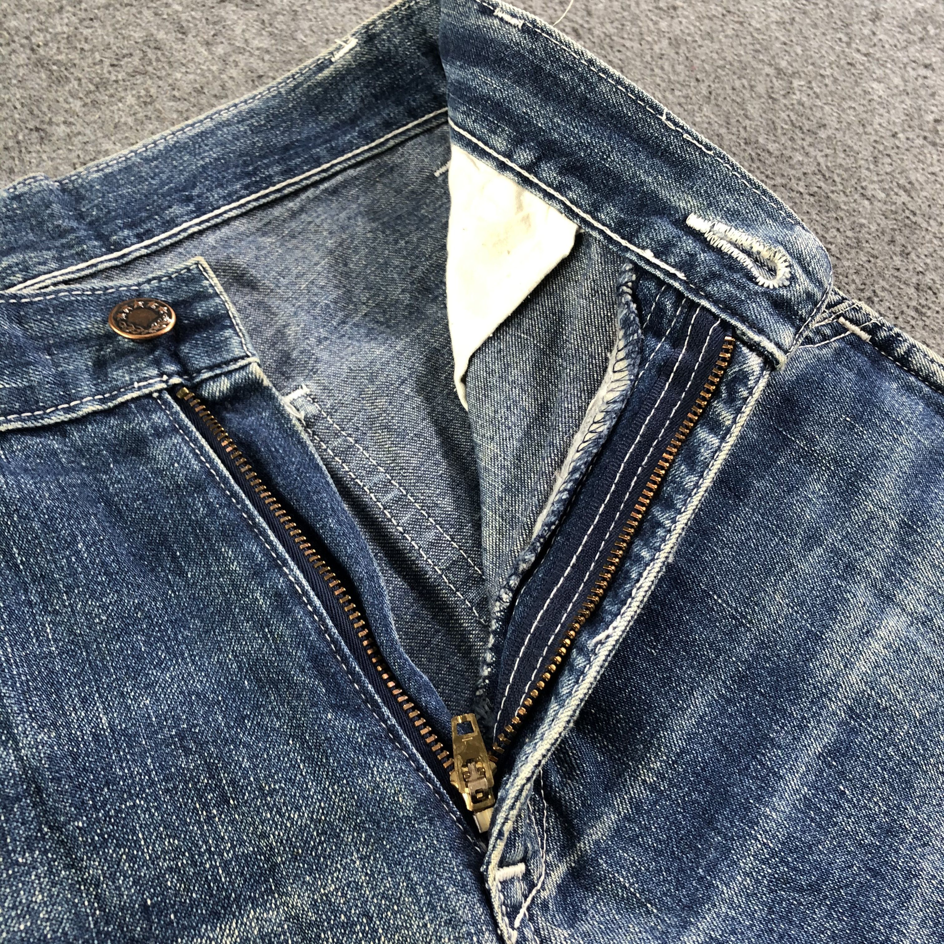 Japanese Brand Vintage Eljohn Jeans Carpenter Denim 25x28-J2783 Size US 26 / EU 42 - 7 Thumbnail