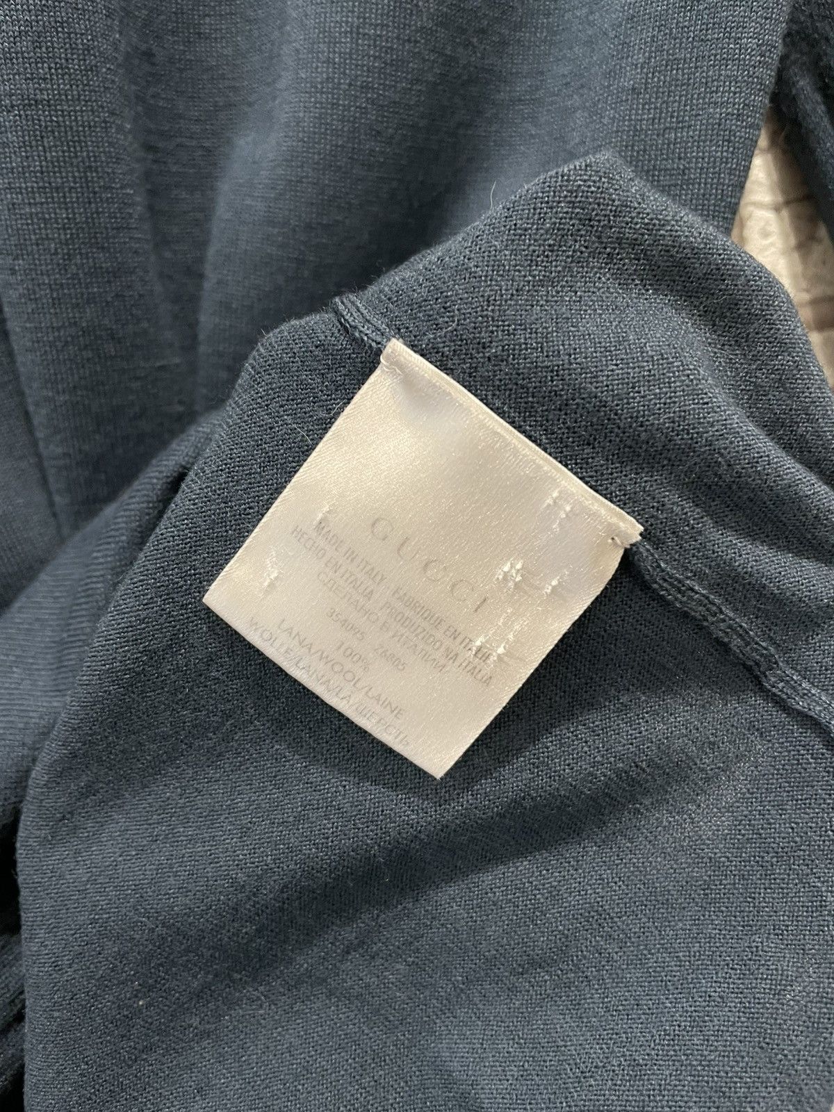 Gucci × Vintage Gucci Vintage Wool knited Sweater Small logo Made in Italy Size S / US 4 / IT 40 - 12 Thumbnail