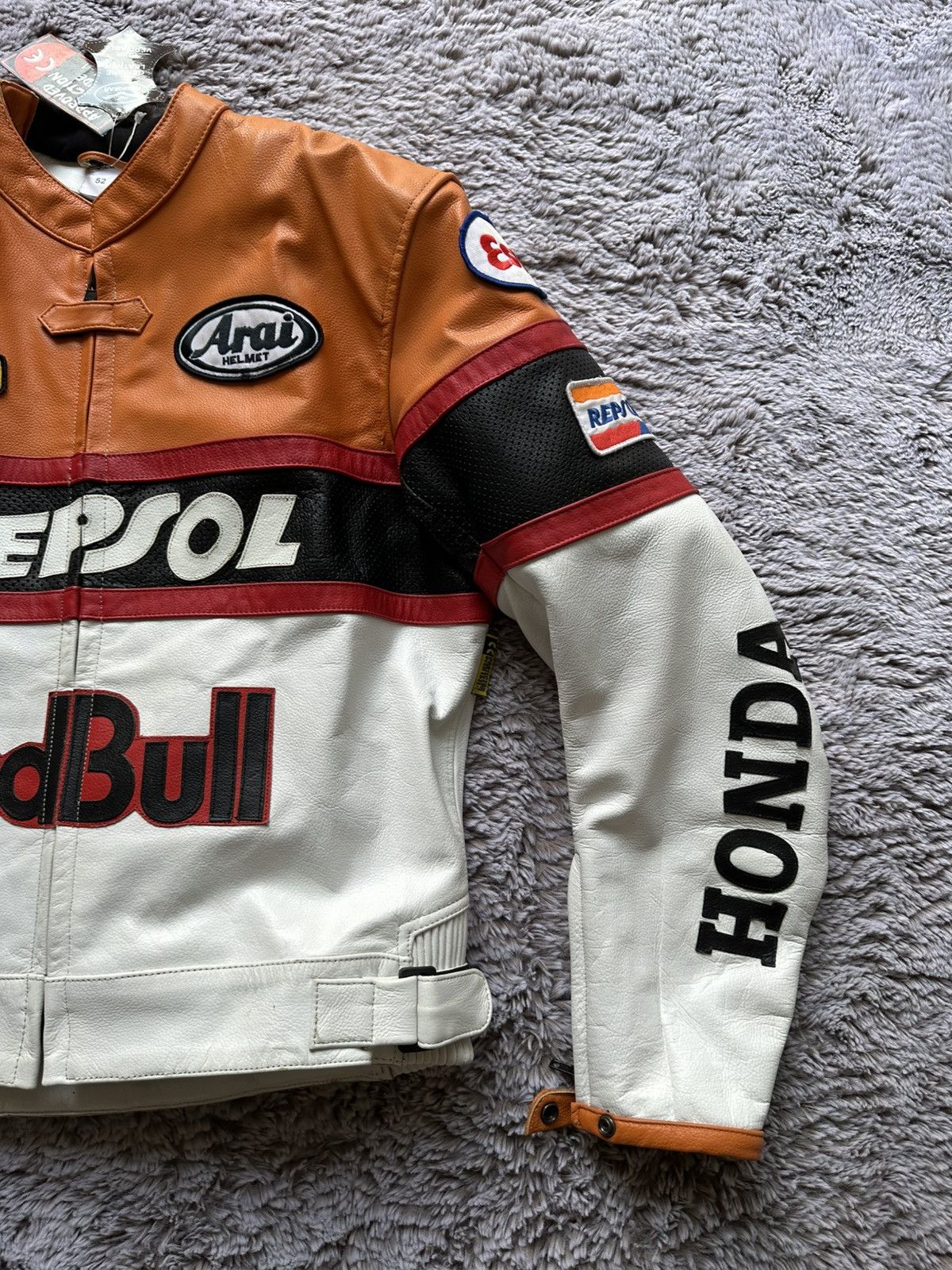 Red Bull Red Bull Honda Leather Jacket size 52 with tags Size US L / EU 52-54 / 3 - 6 Thumbnail
