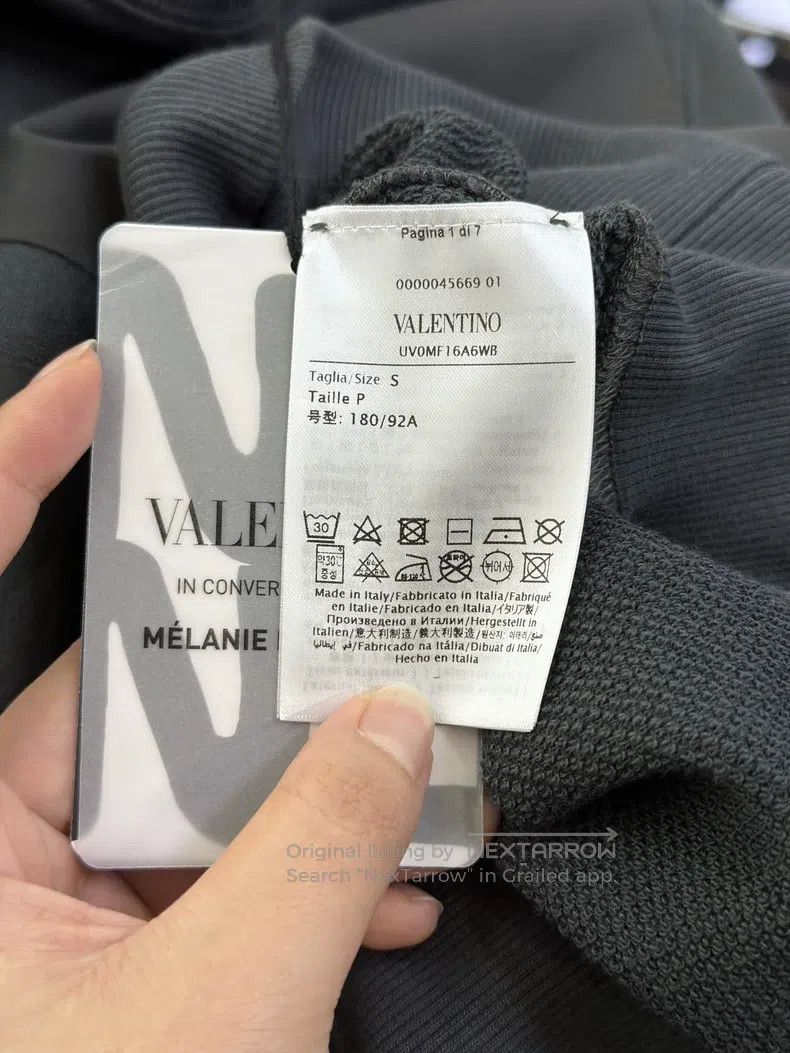Valentino Valentino Men's crew neck dark grey print casual sweatshir Size US S / EU 44-46 / 1 - 5 Thumbnail