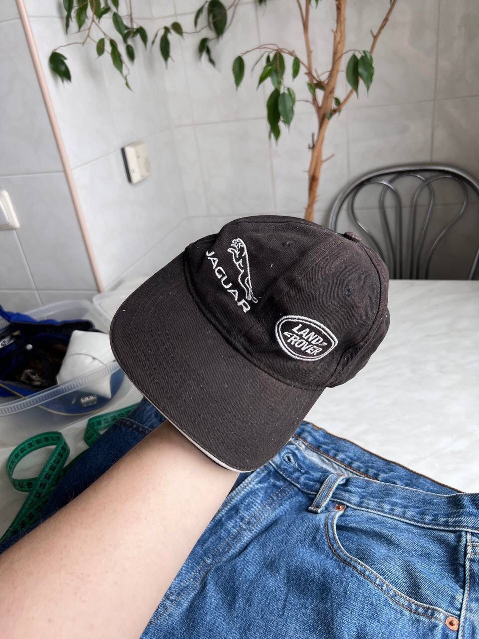 Japanese Brand VINTAGE CAP HAT LAND ROVER JAGUAR RACING AUTO BLACK FADED Size ONE SIZE - 5 Thumbnail