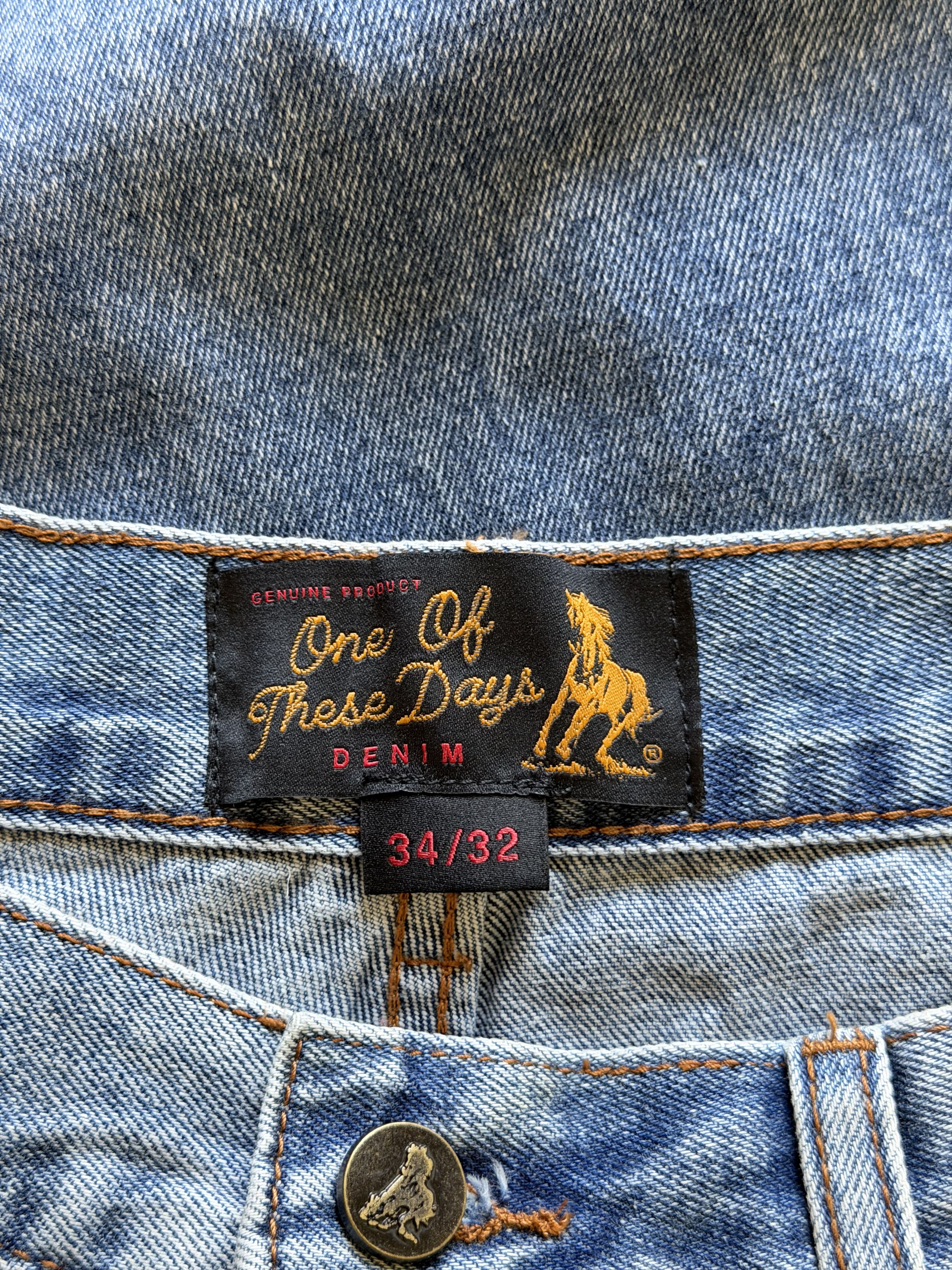 One of These Days One Of These Days All Over Print Jeans in Blue Size US 34 / EU 50 - 6 Thumbnail