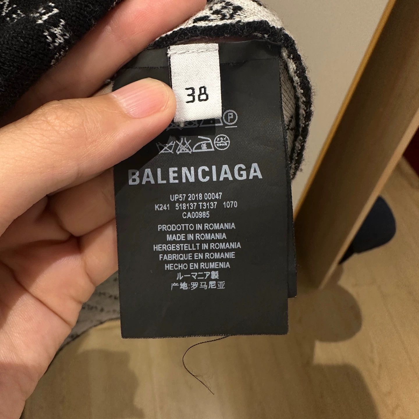 Balenciaga Balenciaga may848 Graphic Knit Sweater 38 Size XS / US 0-2 / IT 36-38 - 5 Thumbnail