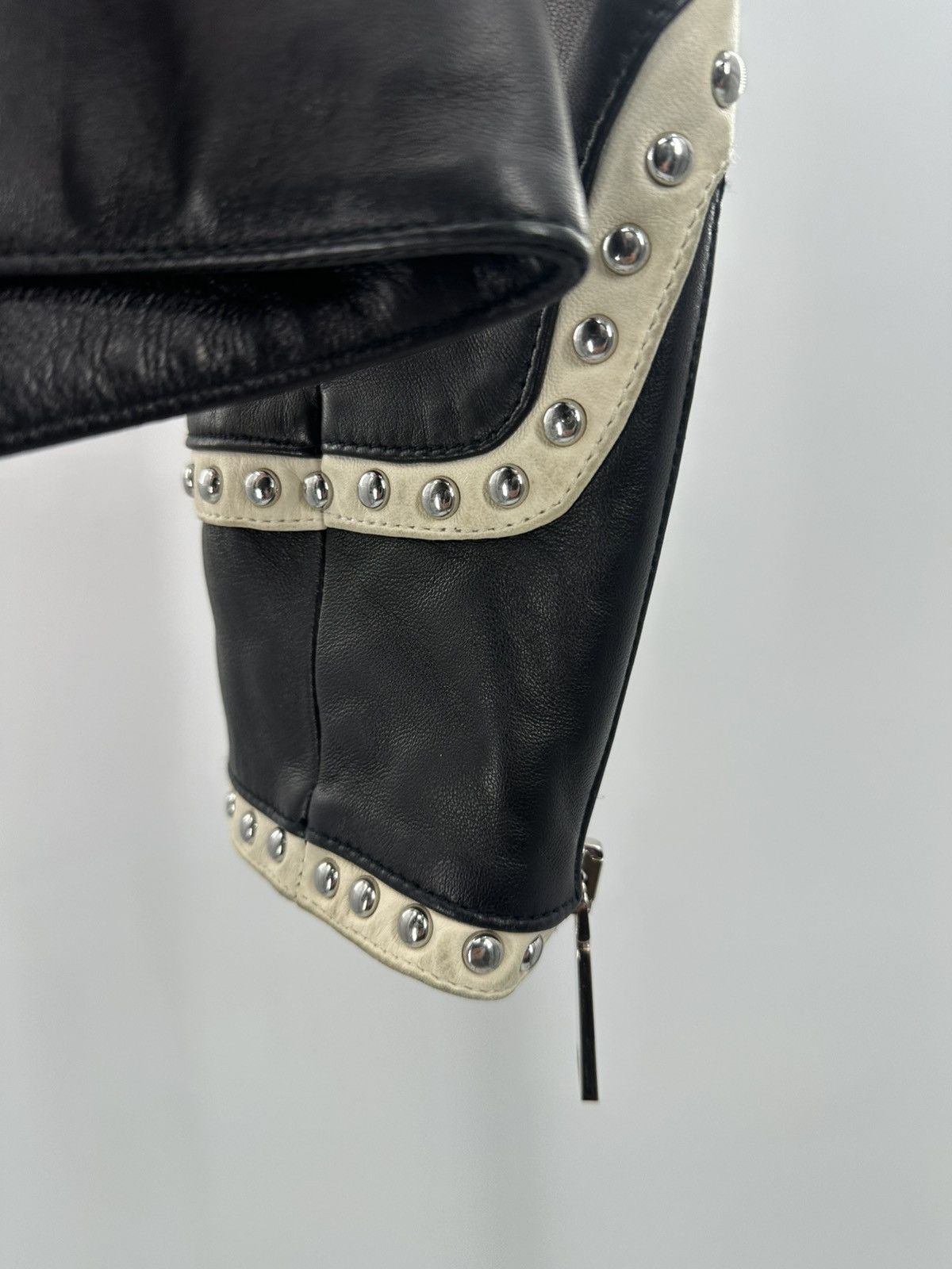 Dsquared2 Dsquared2 Leather Studded Biker Jacket Size S / US 4 / IT 40 - 11 Thumbnail