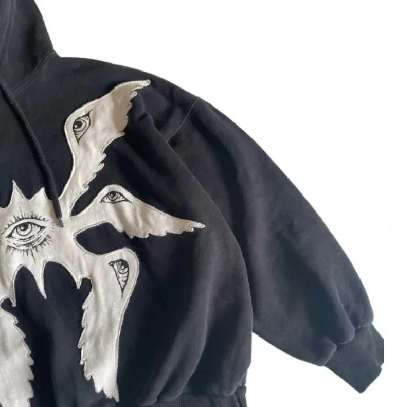 Japanese Brand × Vintage Vintage Hoodies Gothic Pattern Size US L / EU 52-54 / 3 - 5 Thumbnail