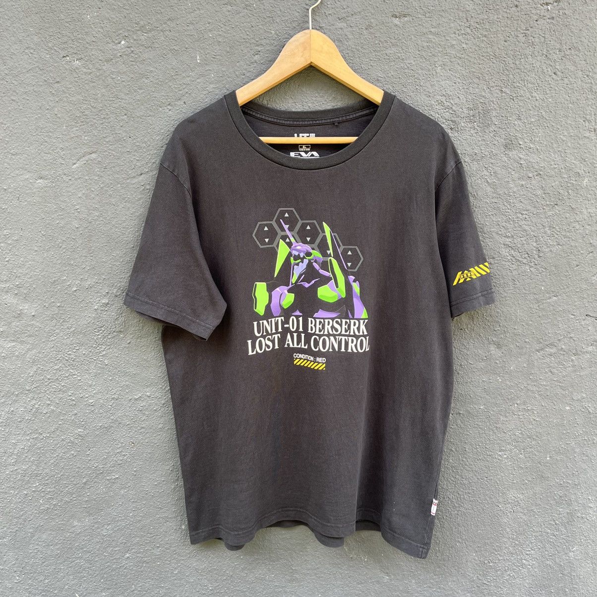 Anime Thrashed Faded Evangelion Anime Tee Size US XL / EU 56 / 4 - 1 Thumbnail