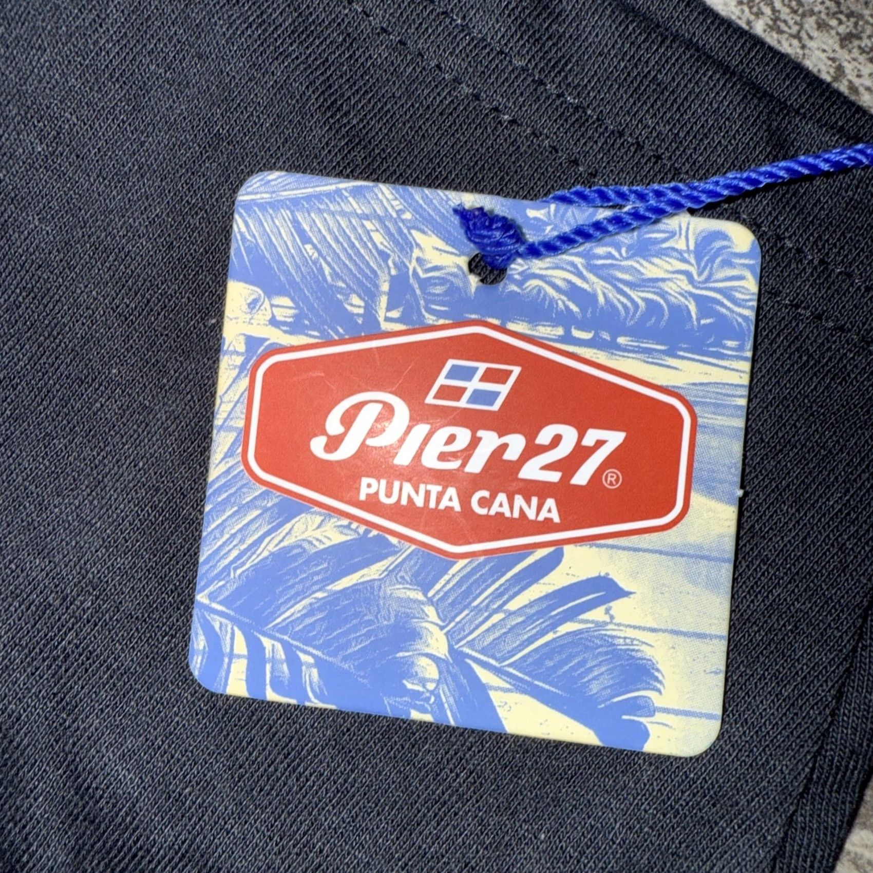 Vintage Pier 27 Punta Cana T Shirt Men’s Large Black Beach Vacation Graphic Canvas Cotton Shirt Mens | Beach Vacation 90s? Size US L / EU 52-54 / 3 - 4 Thumbnail
