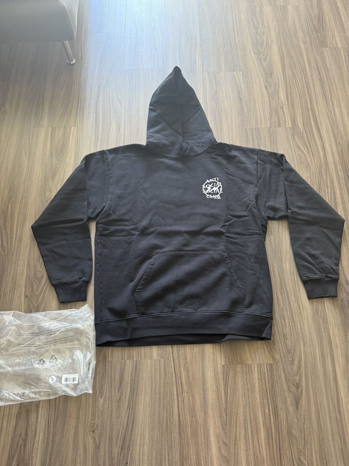 Anti Social Social Club × Fragment Design Anti Social Social Club x Fragment Hoodie Black Grey XXL Size US XXL / EU 58 / 5 - 1 Thumbnail