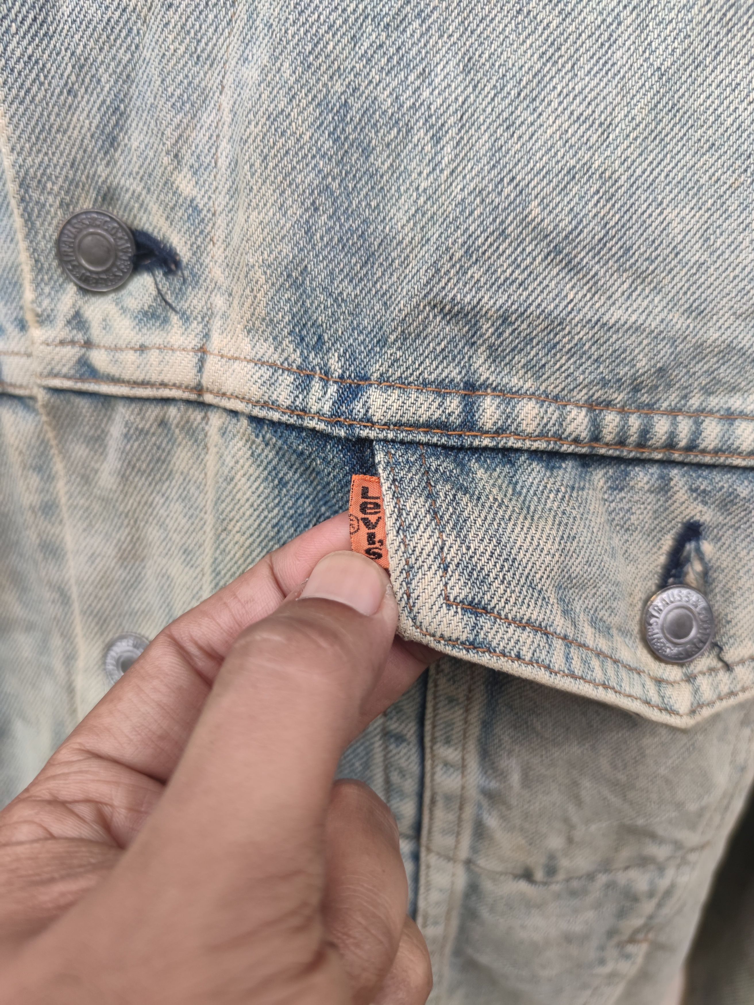 Levi's Vintage Levi's Strauss Orange Tab Denim Jacket Size US L / EU 52-54 / 3 - 8 Thumbnail