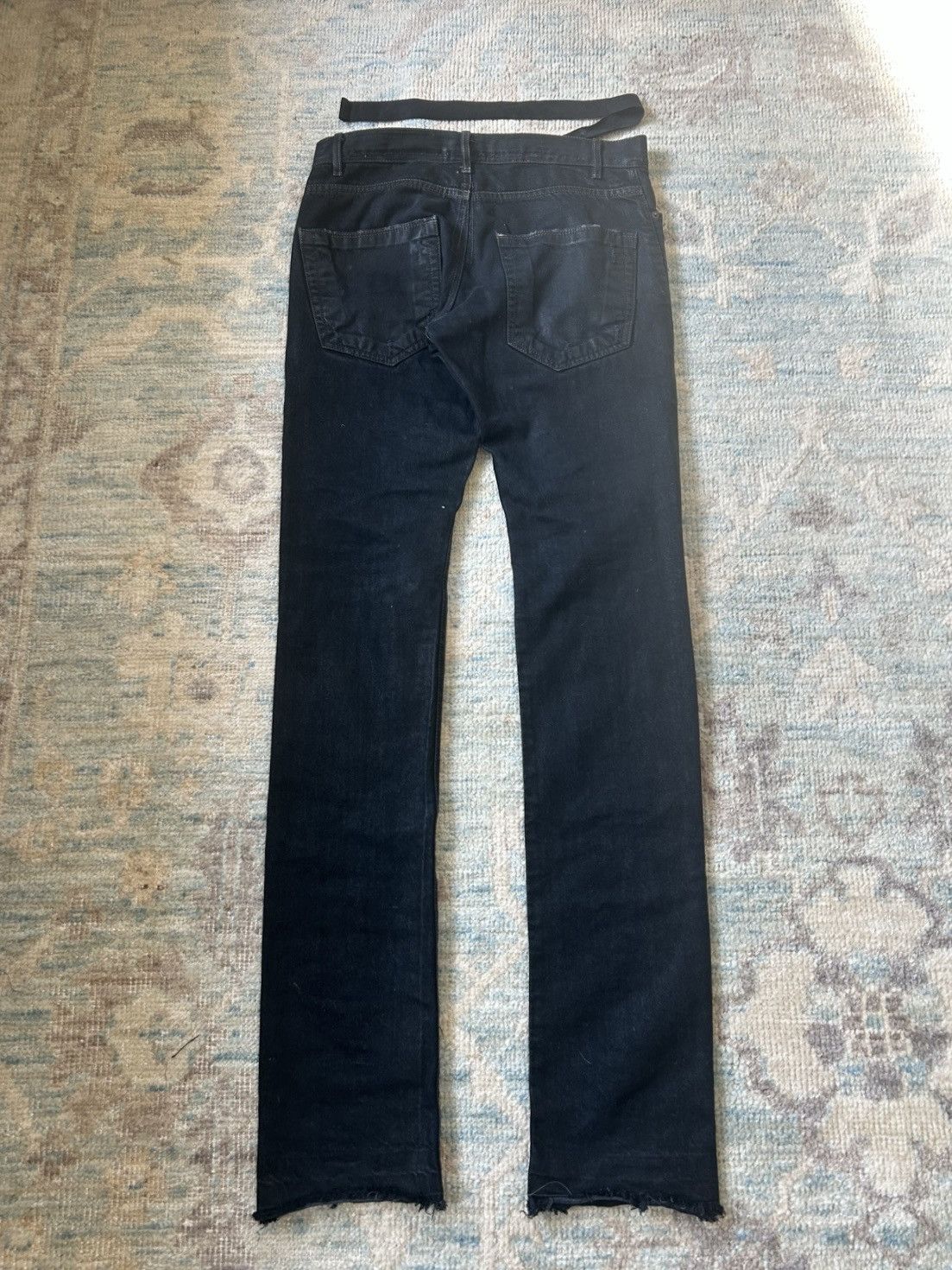 Rick Owens rick owens ss09 O&M deep black wax berlin detroits Size US 30 / EU 46 - 3 Thumbnail