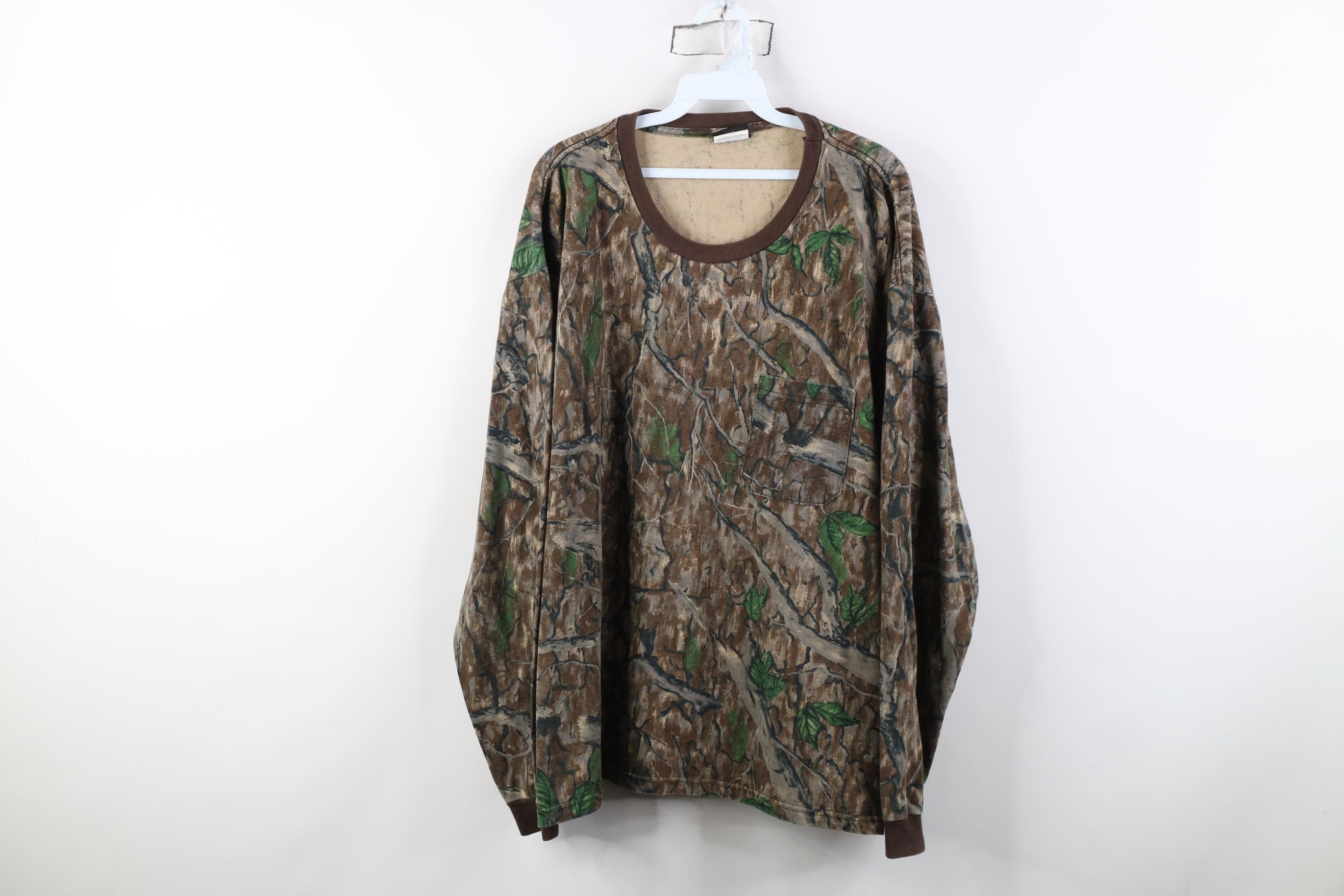 Vintage Vintage 90s Streetwear Camouflage Long Sleeve T-Shirt USA Size US XXL / EU 58 / 5 - 1 Thumbnail