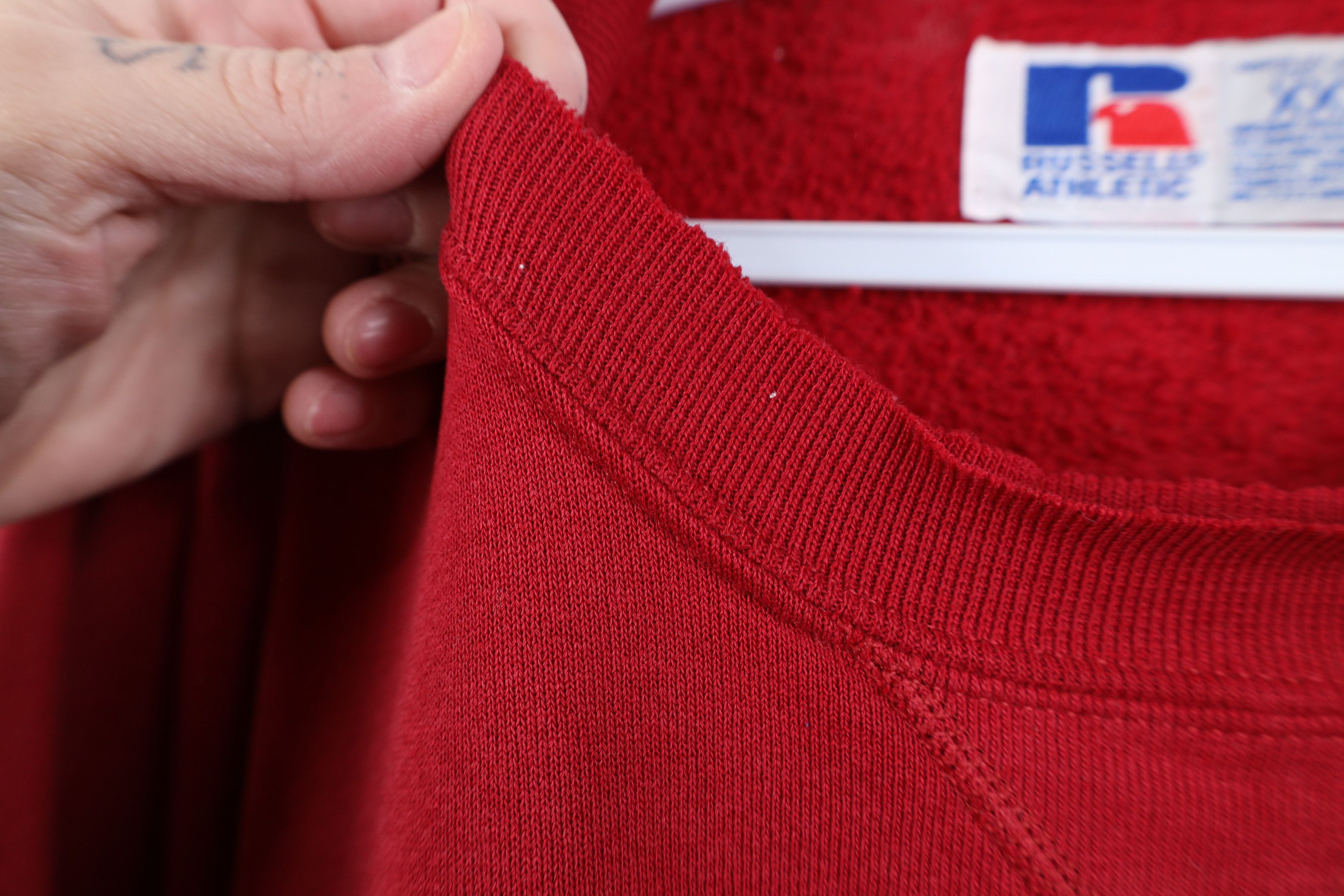 Russell Athletic Vintage 90s Russell Athletic Crewneck Sweatshirt Red USA Size US XXL / EU 58 / 5 - 5 Thumbnail