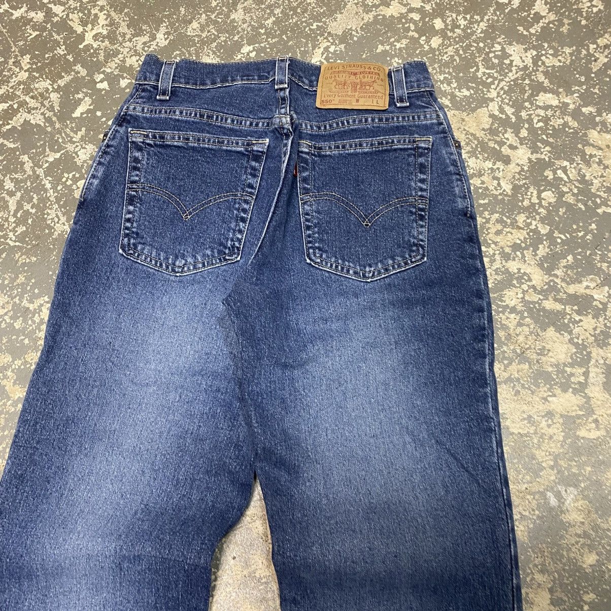 Japanese Brand × Levi's × Vintage Vintage Levis 550 Blue Lyora Denim Jeans USA 90s Size US 26 / EU 42 - 8 Thumbnail
