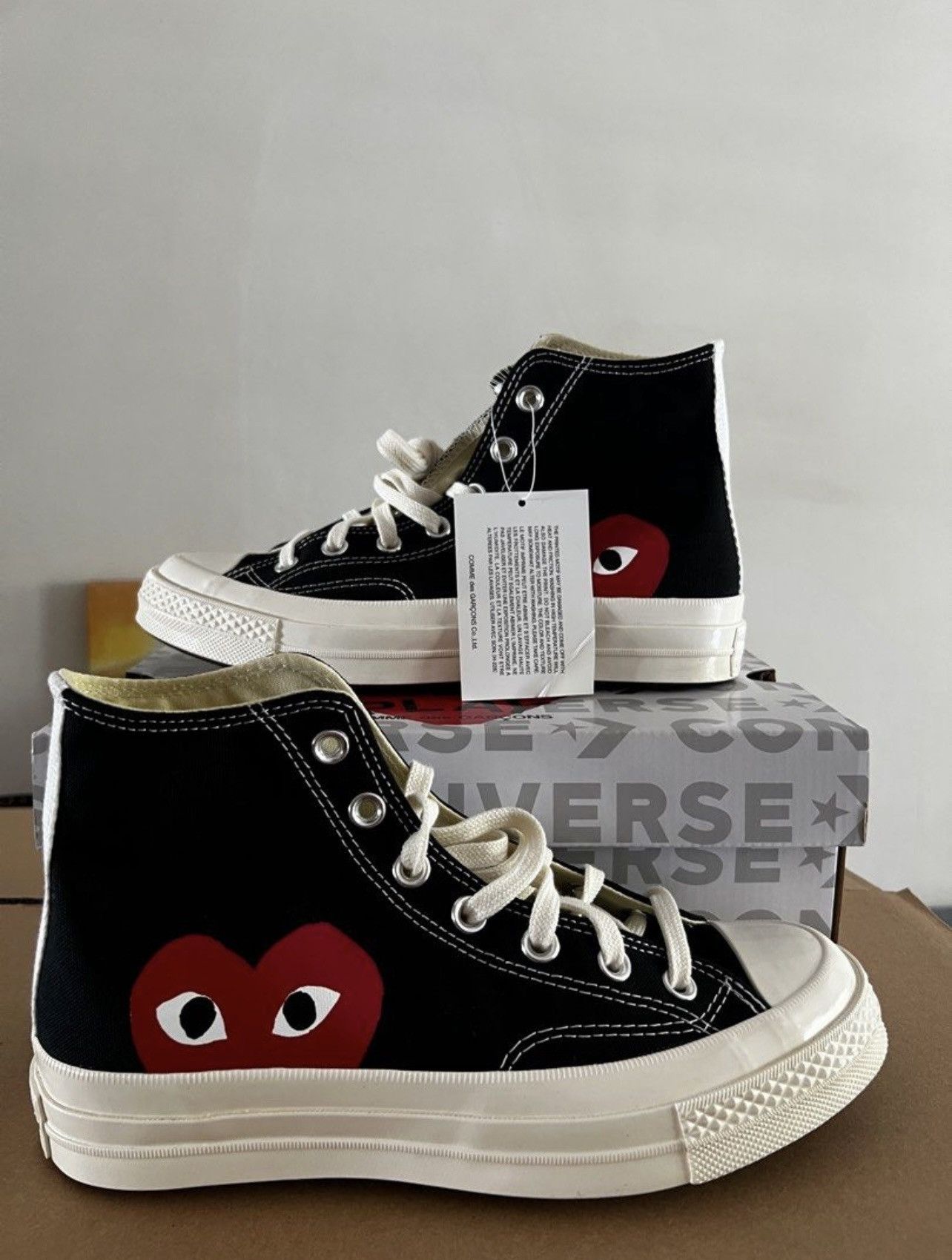 Comme des Garcons PLAY CDG x Converse Hi Chuck Taylor 70 Comme Des Gar Size US 6 / EU 39 - 1 Thumbnail