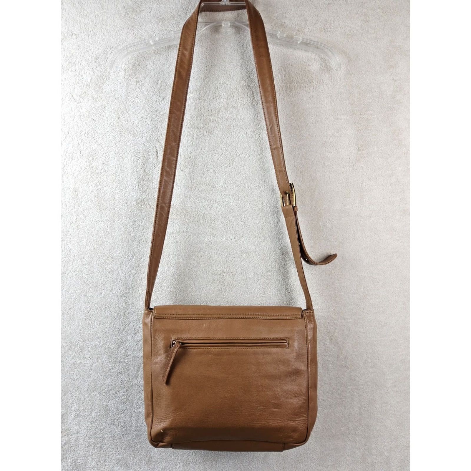Vintage Clever Carriage Handcrafted Rose Bouquet Leather Crossbody Bag Women Brown Size ONE SIZE - 3 Thumbnail