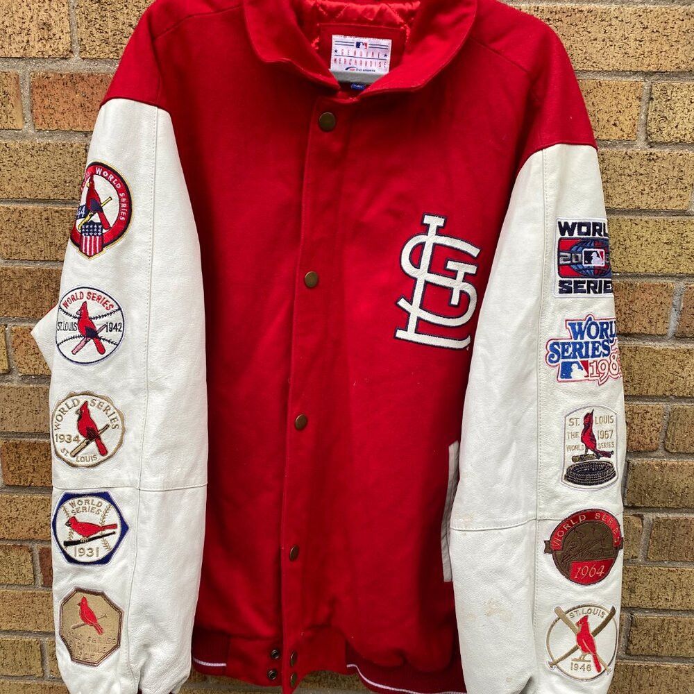 MLB RARE 2006 Embroidered St Louis Cardinals MLB Leather Wool J Size US XXL / EU 58 / 5 - 6 Thumbnail