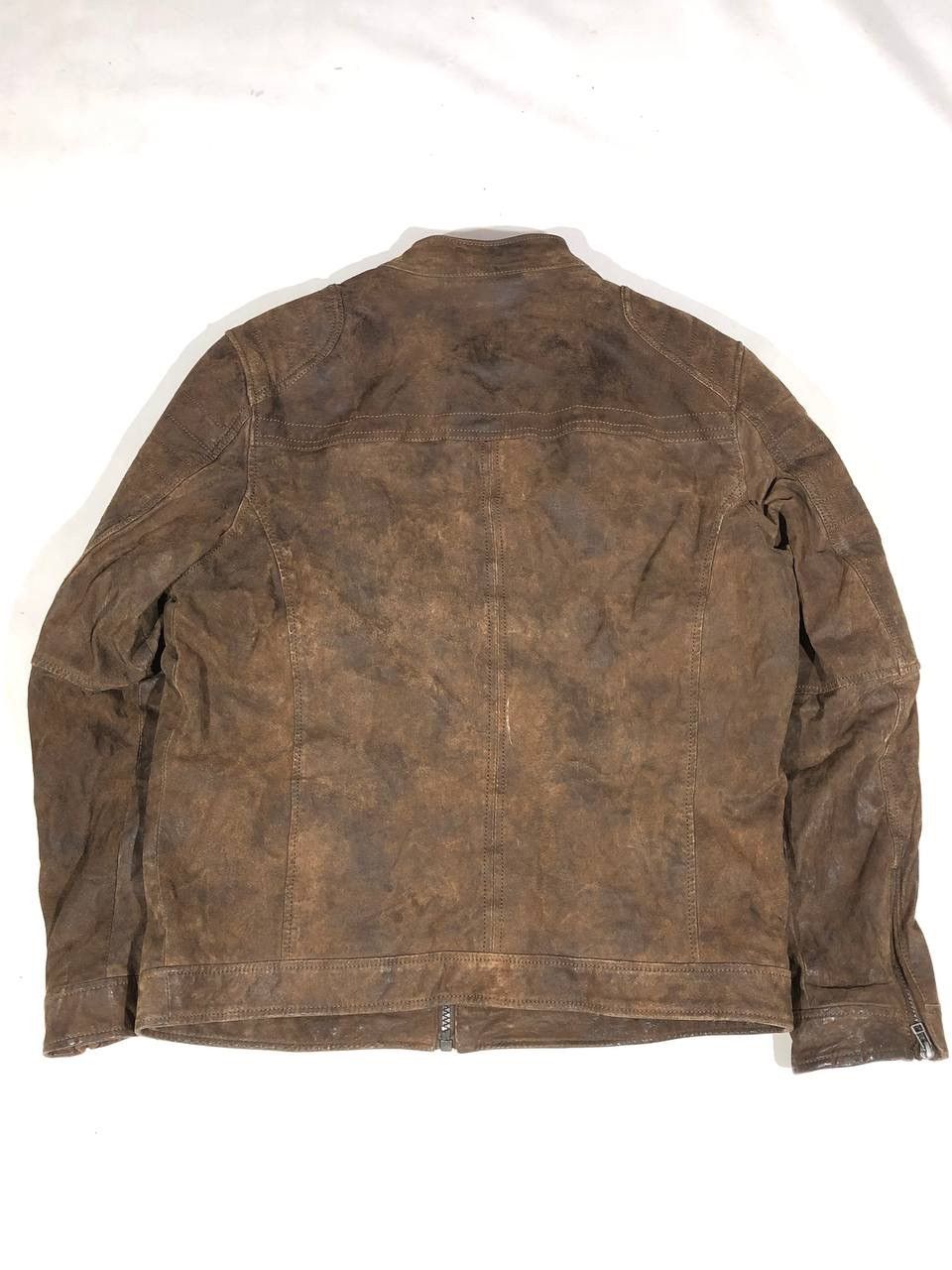Angelo Litrico Angelo Litrico Racing Biker Leather Jacket Brown Size US L / EU 52-54 / 3 - 7 Thumbnail