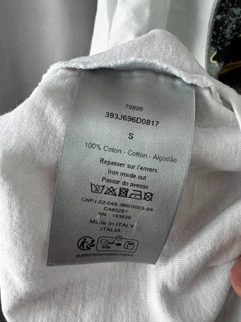 Dior Dior White Short Sleeve TShirt Size S-2506 Size US S / EU 44-46 / 1 - 2 Thumbnail