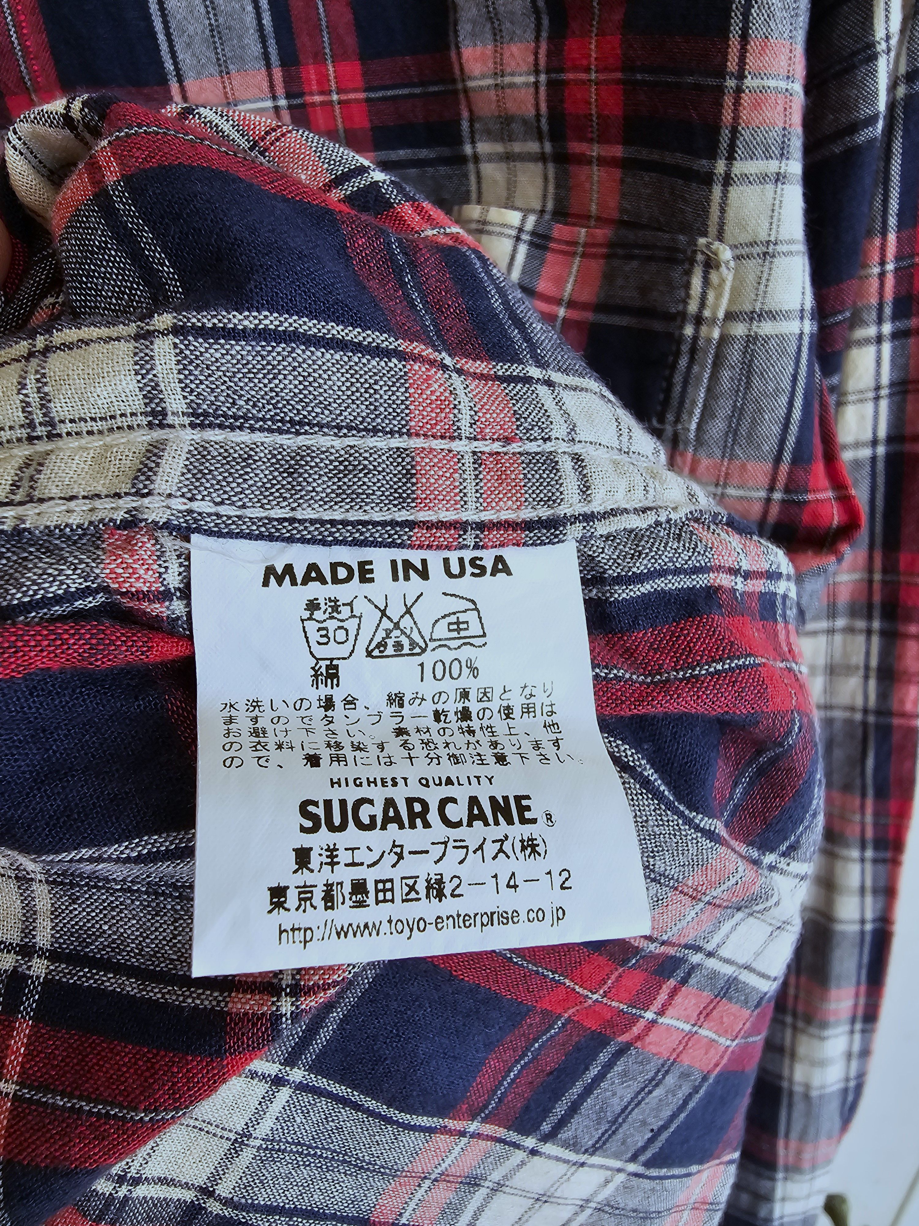 Sugar Cane Sugar Cane Long Sleeve Checkered Shirt Size US S / EU 44-46 / 1 - 5 Thumbnail