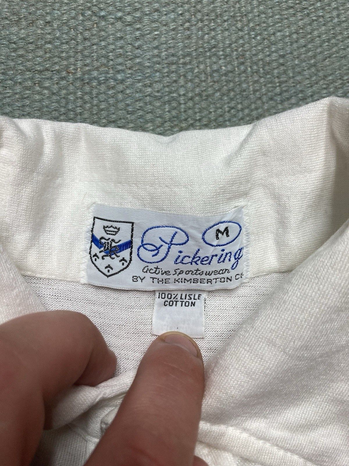 Vintage Vintage 70s polo shirt lisle cotton soft blank golf medium Size US M / EU 48-50 / 2 - 5 Thumbnail
