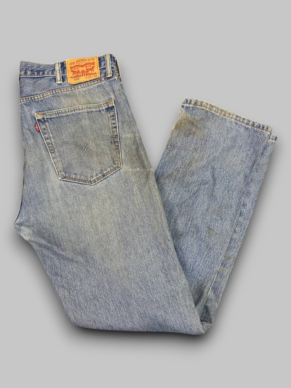 Levi's levis 505 relaxed fit denim nice design Size US 39 - 1 Thumbnail