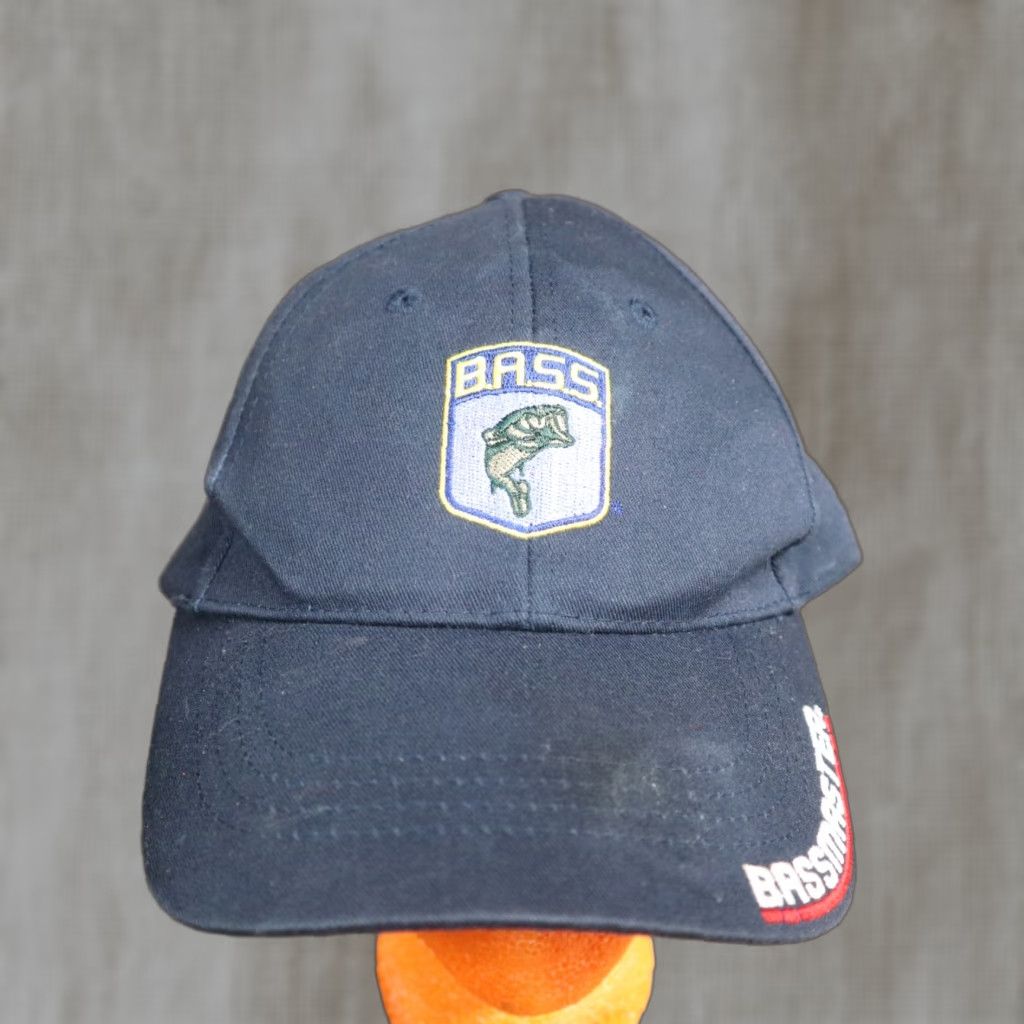 Sportmax BASS Hat Adults Adjustable Blue Baseball Cap Cap Adult Strapback Cap Bass Anglers Sportman Size ONE SIZE - 1 Thumbnail