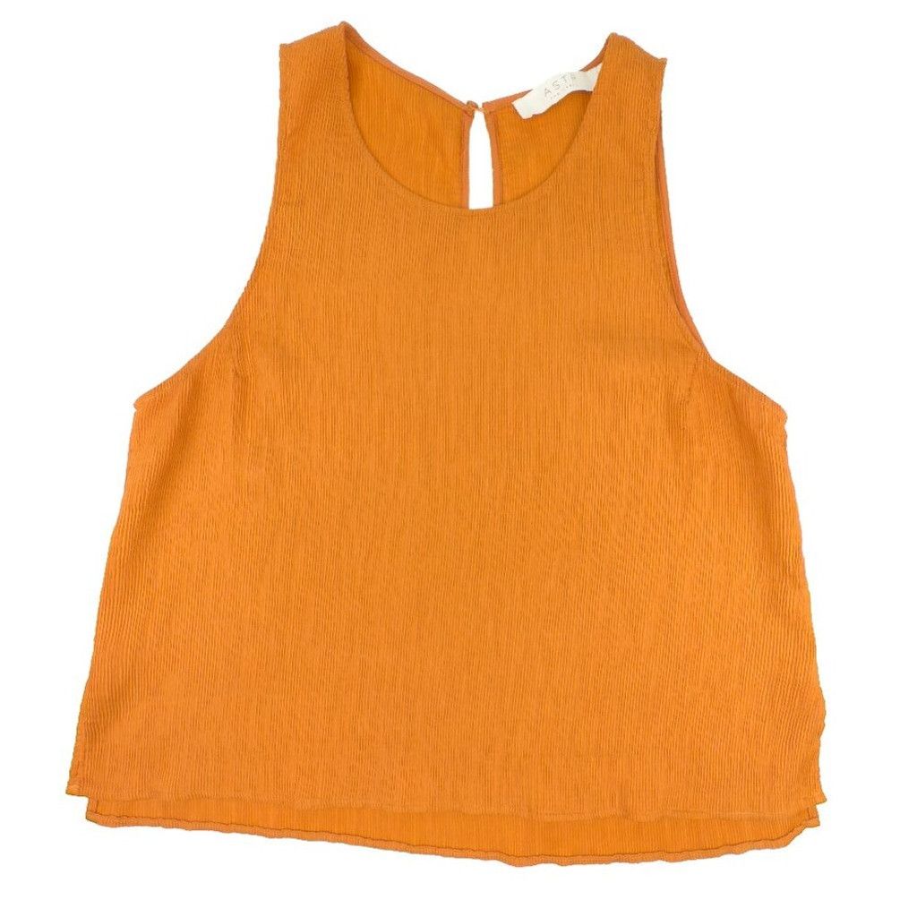 Other ASTR The Label Ribbed Apricot Orange Berlin Tank Blouse L Size L / US 10 / IT 46 - 2 Thumbnail