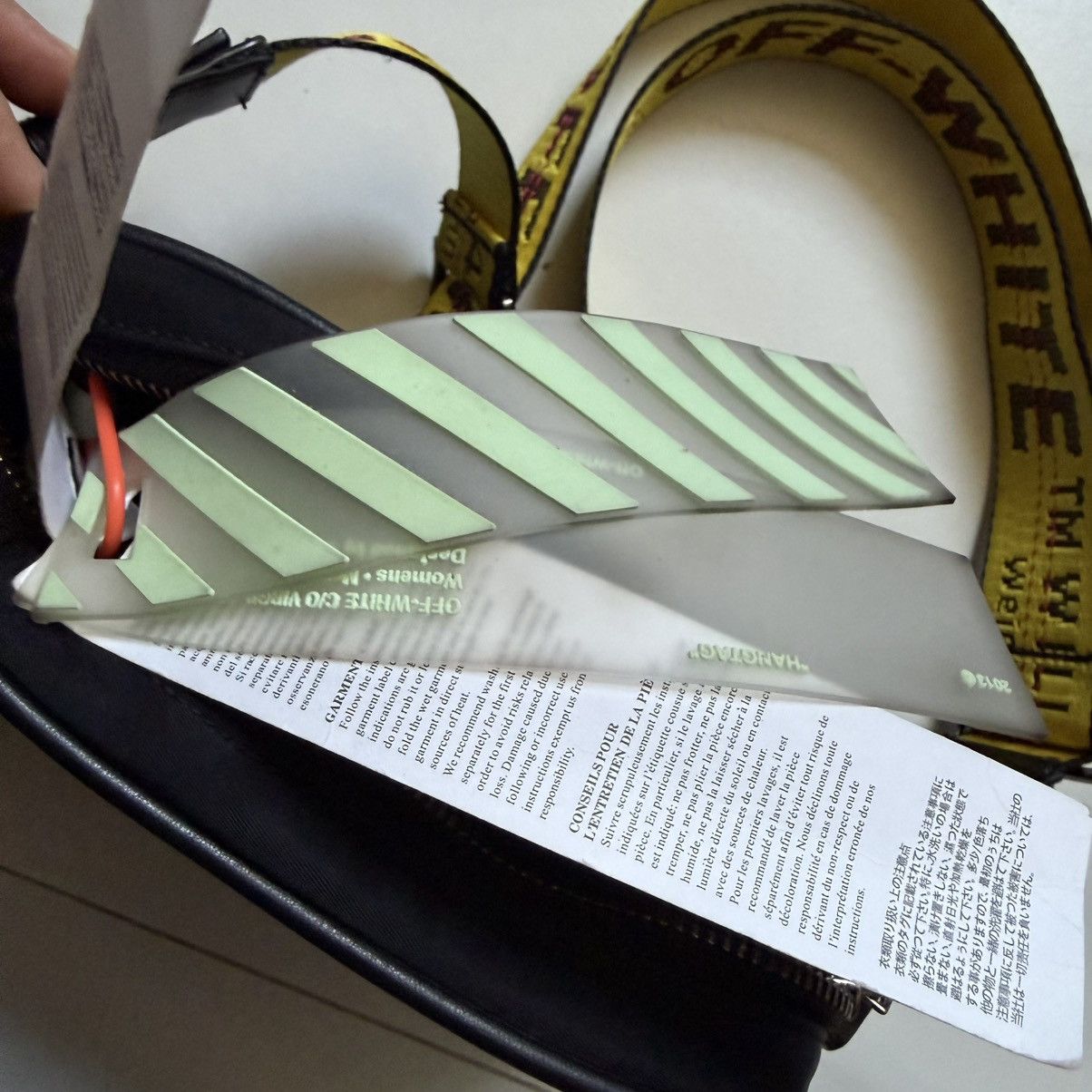 Off-White Off-White Nylon Leather Trim Crossbody Bag Size ONE SIZE - 7 Thumbnail