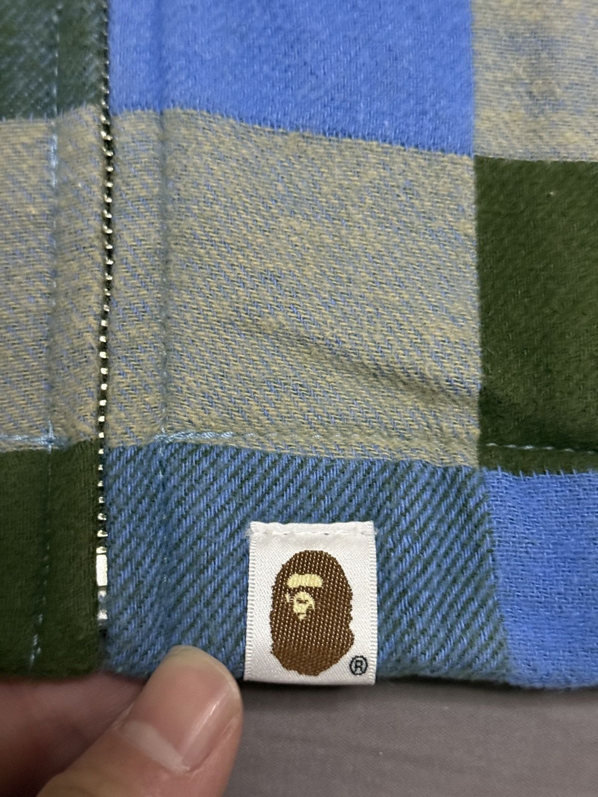 Bape bape blue checkered jacket Size US M / EU 48-50 / 2 - 6 Thumbnail