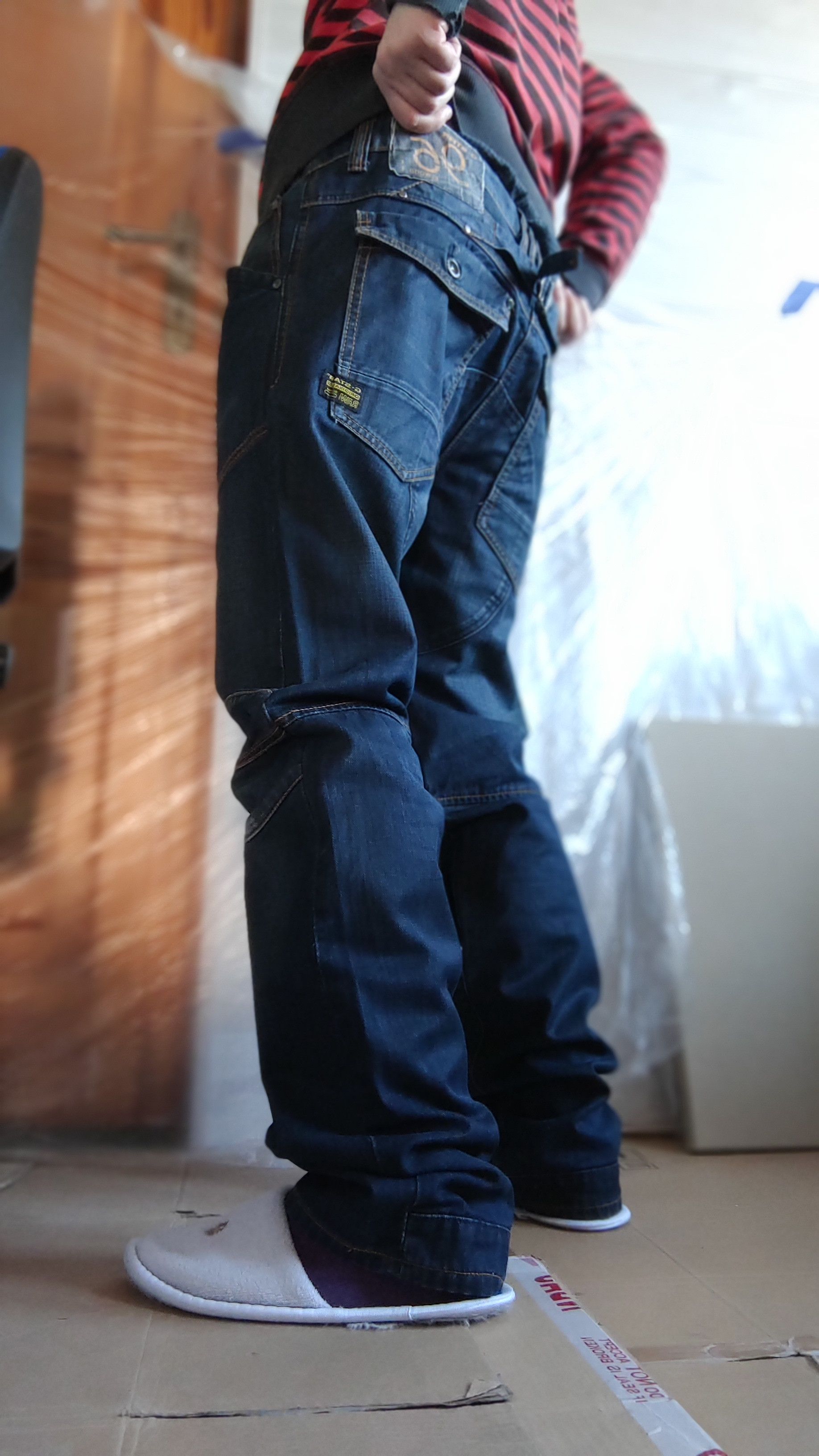 G-Star G-Star Typography Pants Flared Baggy Denim Goth GS RAW Size US 36 / EU 52 - 14 Thumbnail