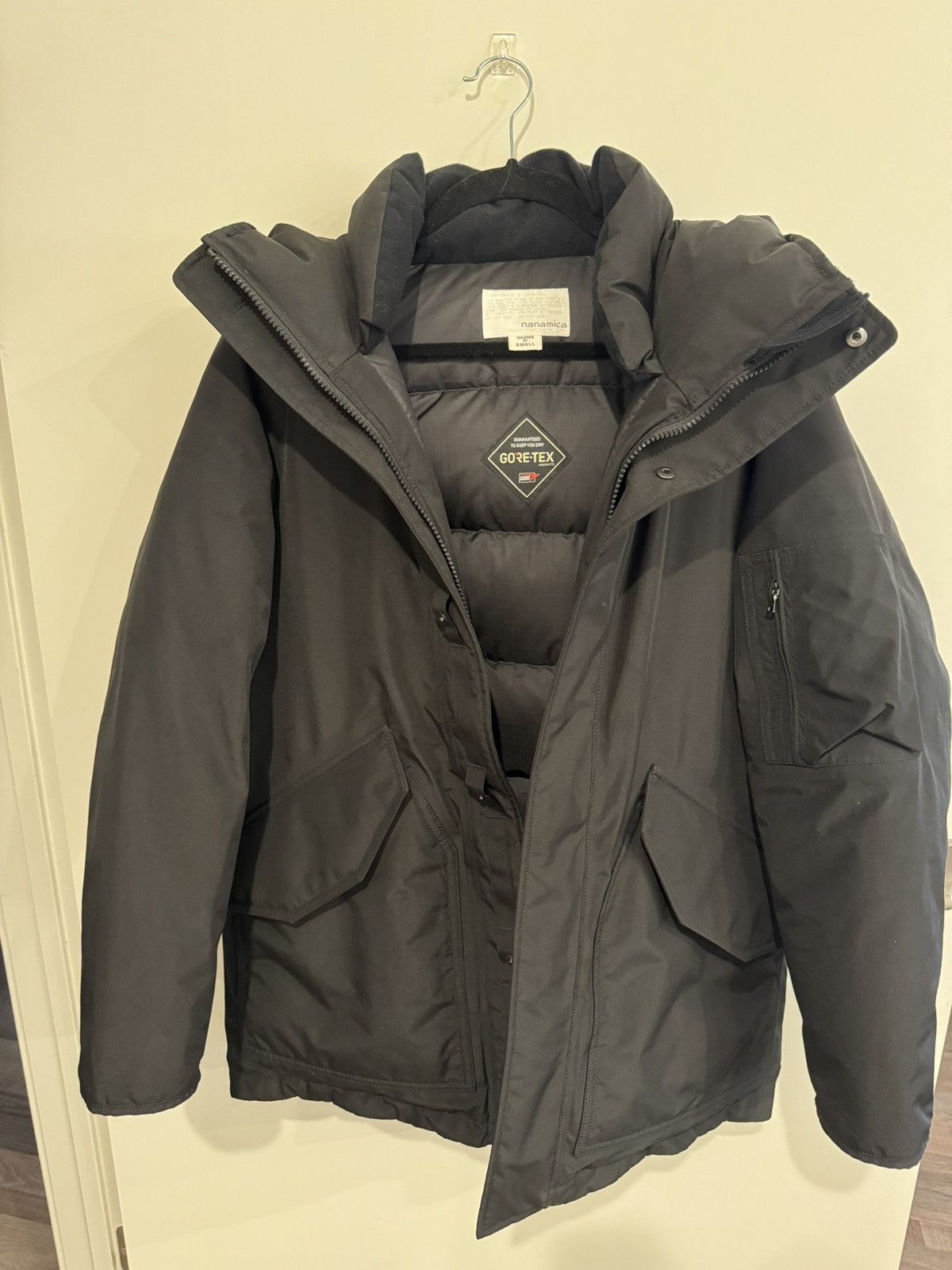 image of Goretex x Nanamica Gore-Tex Down Jacket in Black, Men's (Size Small)