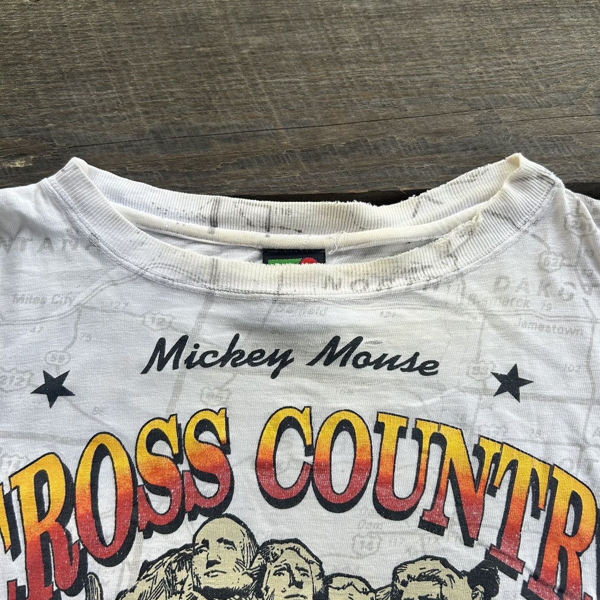 Disney Vintage Disney Mickey Mouse Motorcycle AOP Distressed Shirt Size US L / EU 52-54 / 3 - 3 Thumbnail