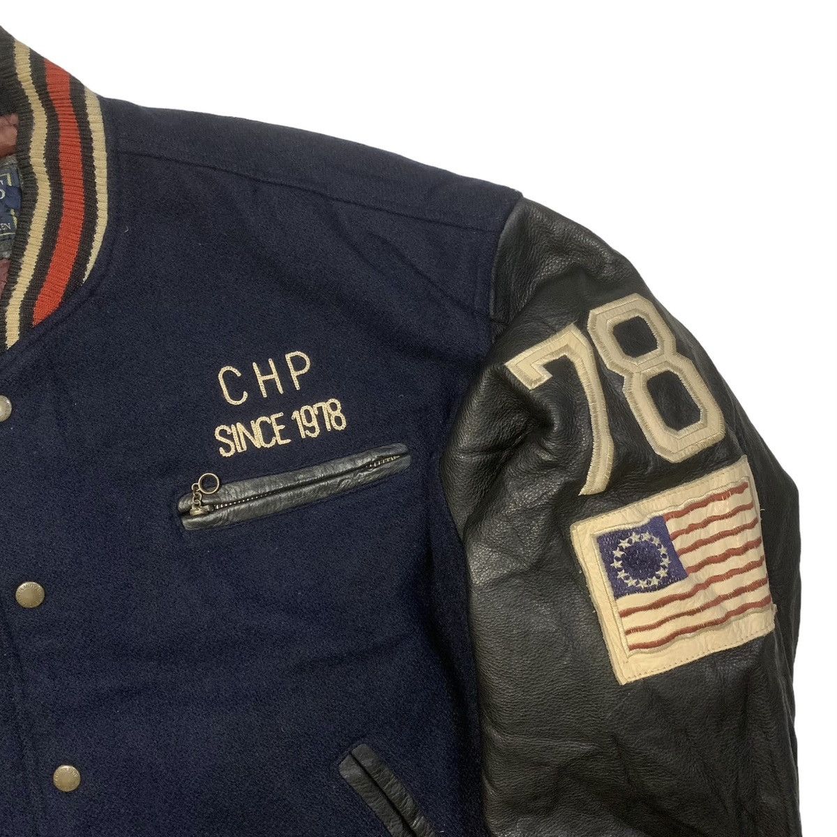 Chaps Ralph Lauren × Polo Ralph Lauren × Vintage Chaps Ralph Lauren 17th Collegiate Varsity Jacket Size US L / EU 52-54 / 3 - 5 Thumbnail