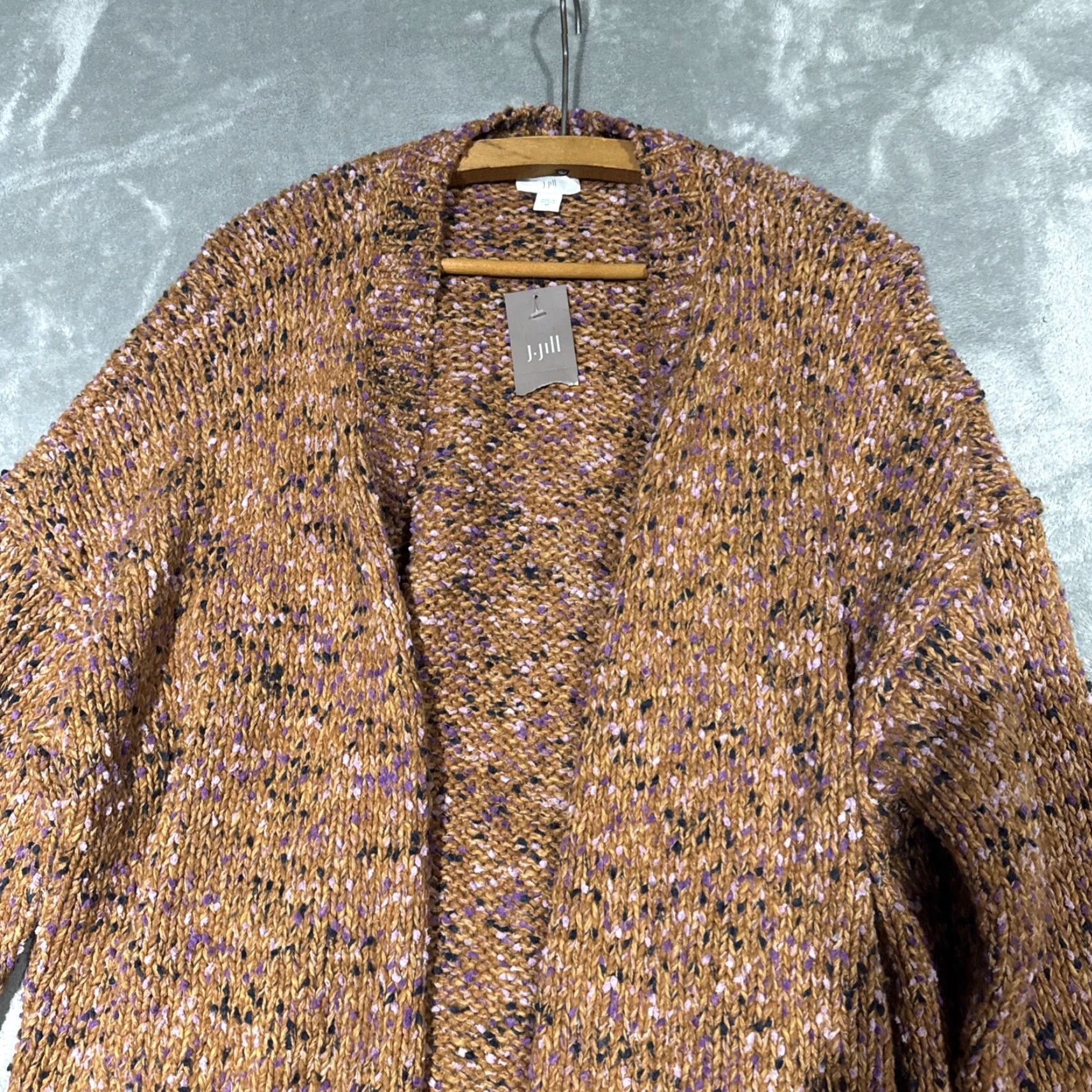 J. Jill J. Jill Cardigan Shirt Womens 2X Open Front Knit Multicolor NWT Chunky Colorful NWT Size XXL / US 16-18 / IT 52-54 - 2 Thumbnail