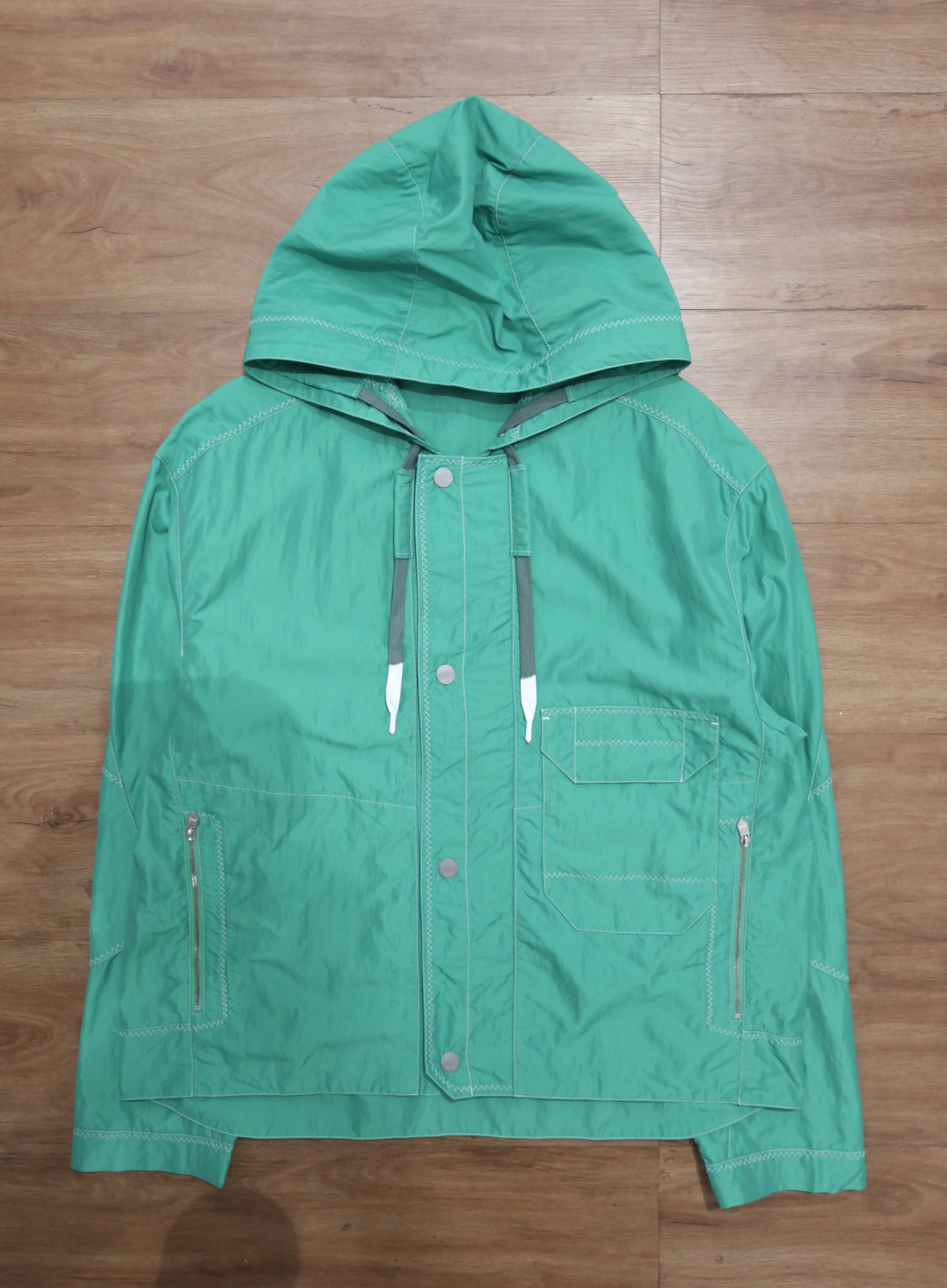 Hermes Hermes - S/S 22 - Contrast-Stitch Windbreaker Size US M / EU 48-50 / 2 - 2 Thumbnail