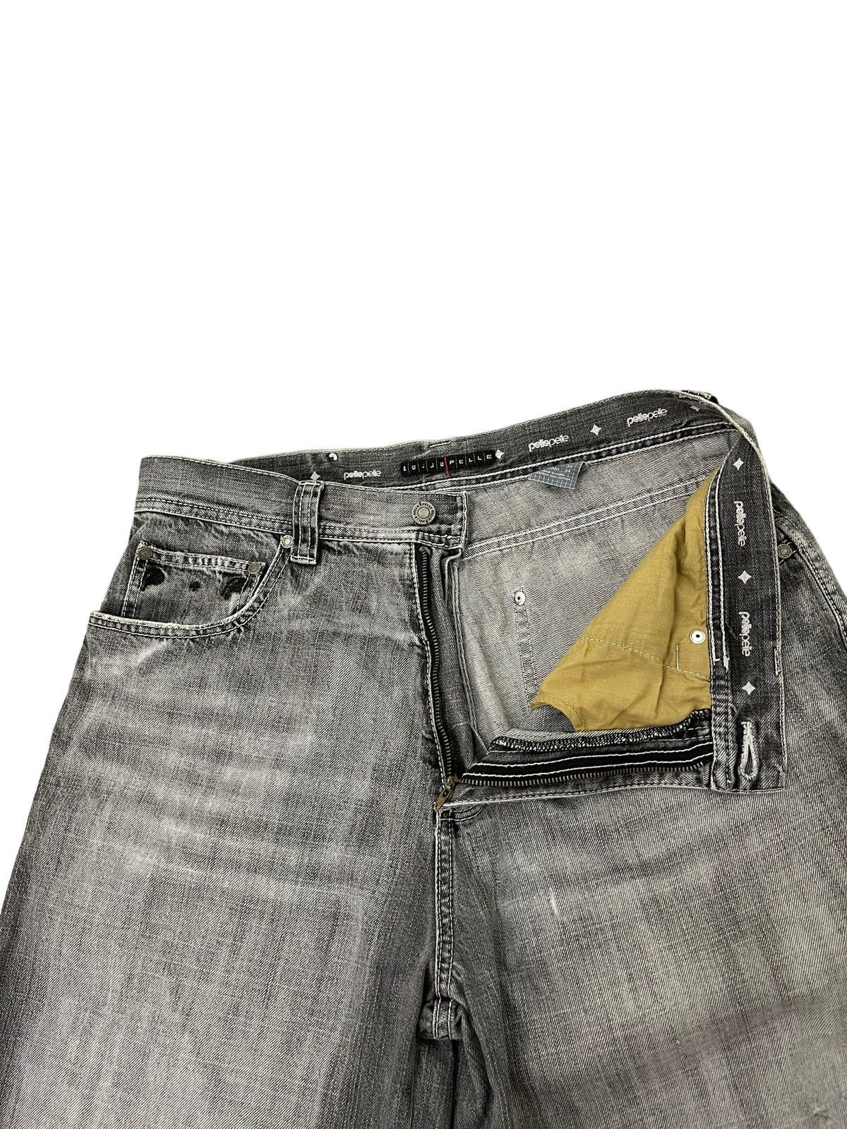 Pelle Pelle Wide Baggy Jeans Pelle Pelle Marc Buchanan Distress 7🟦6 Size US 34 / EU 50 - 12 Thumbnail
