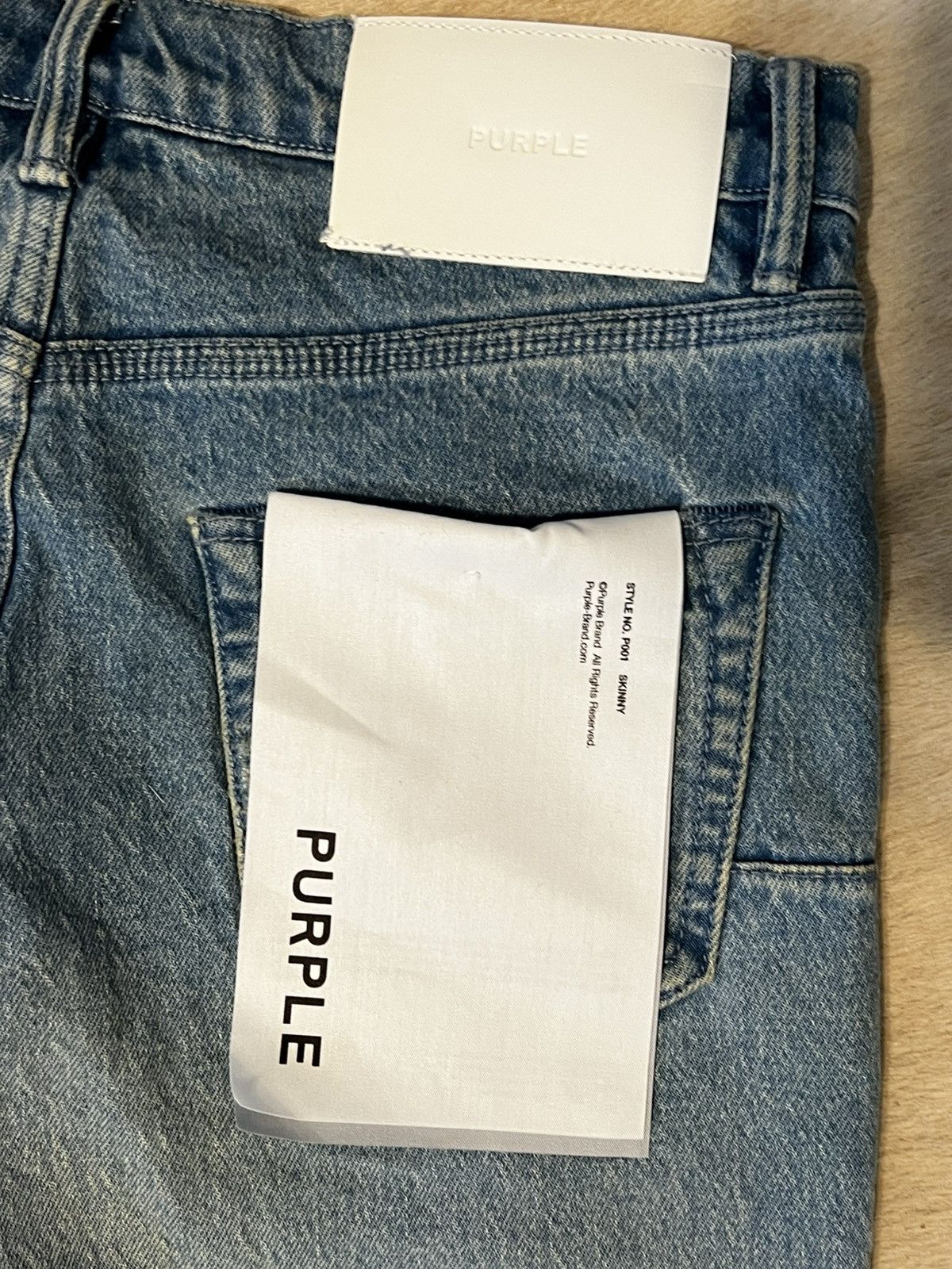 Purple Brand Purple Brand Skinny Rhone Fade Light Indigo Jean Size US 29 - 5 Thumbnail