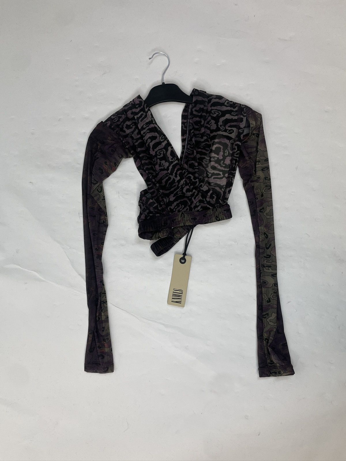 KNWLS leopard print anti crossover top in sweed mix Size S / US 4 / IT 40 - 2 Thumbnail