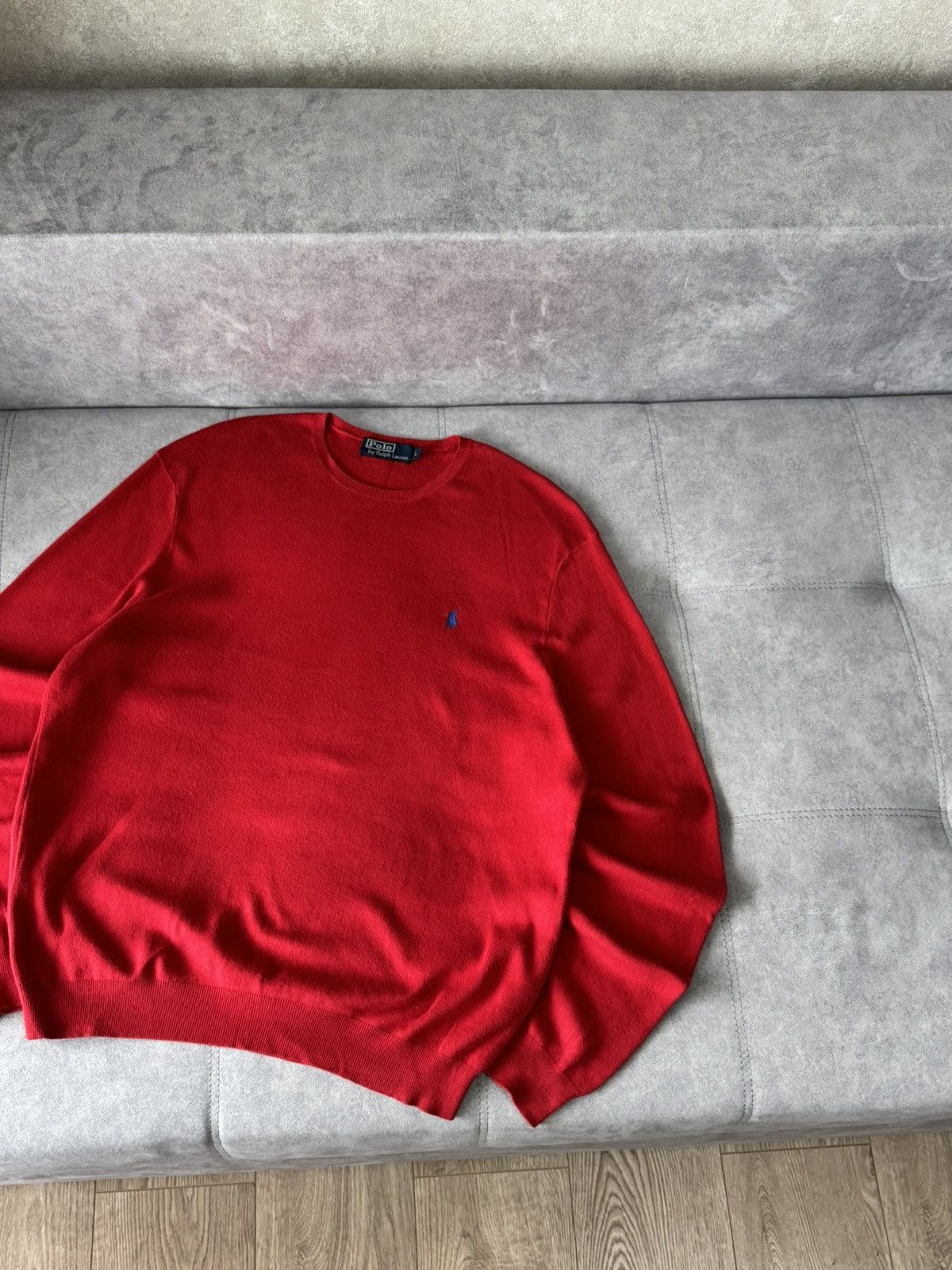 Polo Ralph Lauren × Vintage Vintage Polo Ralph Lauren red cotton sweater Y2K size L Size US L / EU 52-54 / 3 - 5 Thumbnail