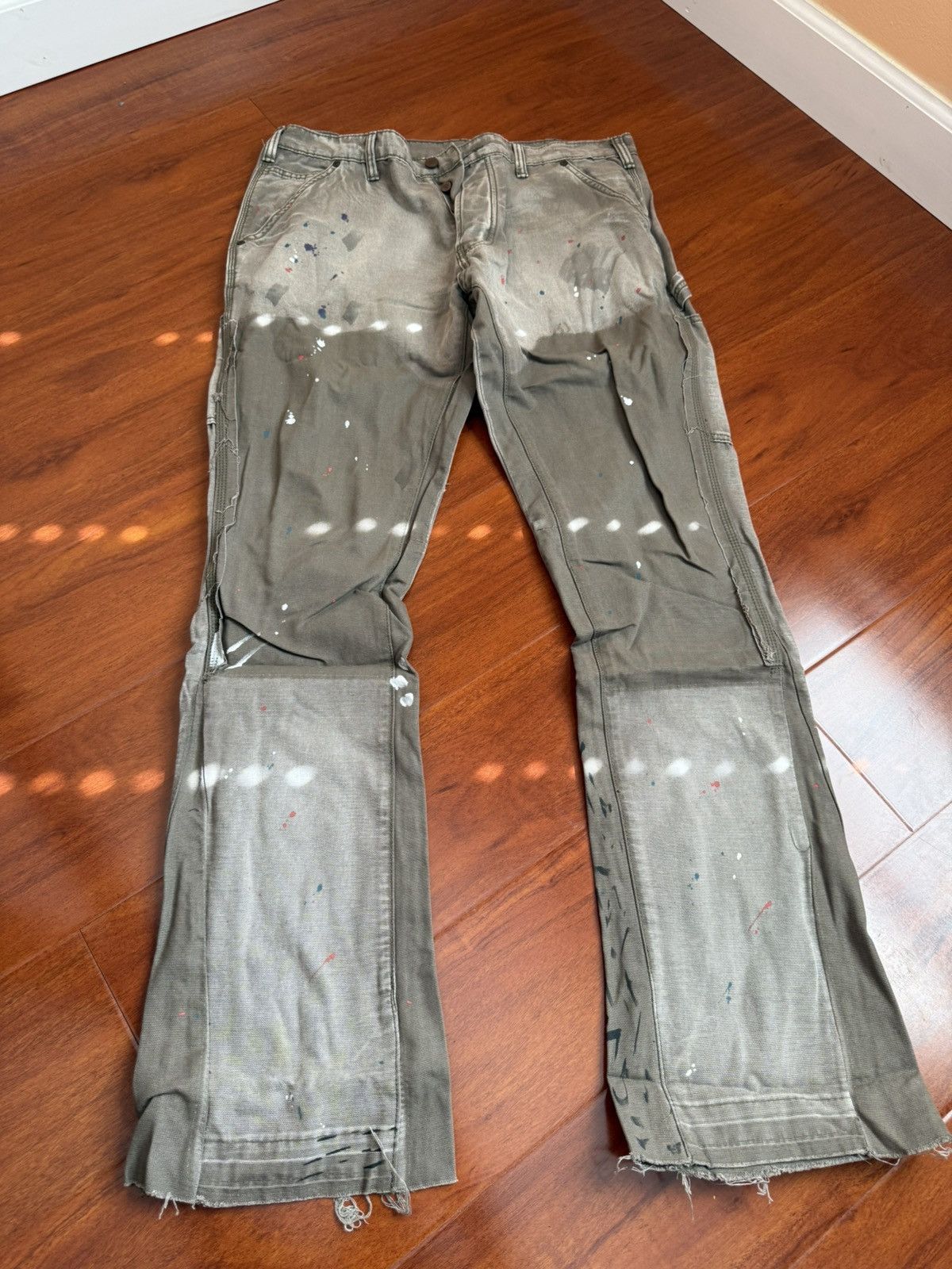 MNML MNMl Splatter Flared Jeans Size US 34 / EU 50 - 1 Preview