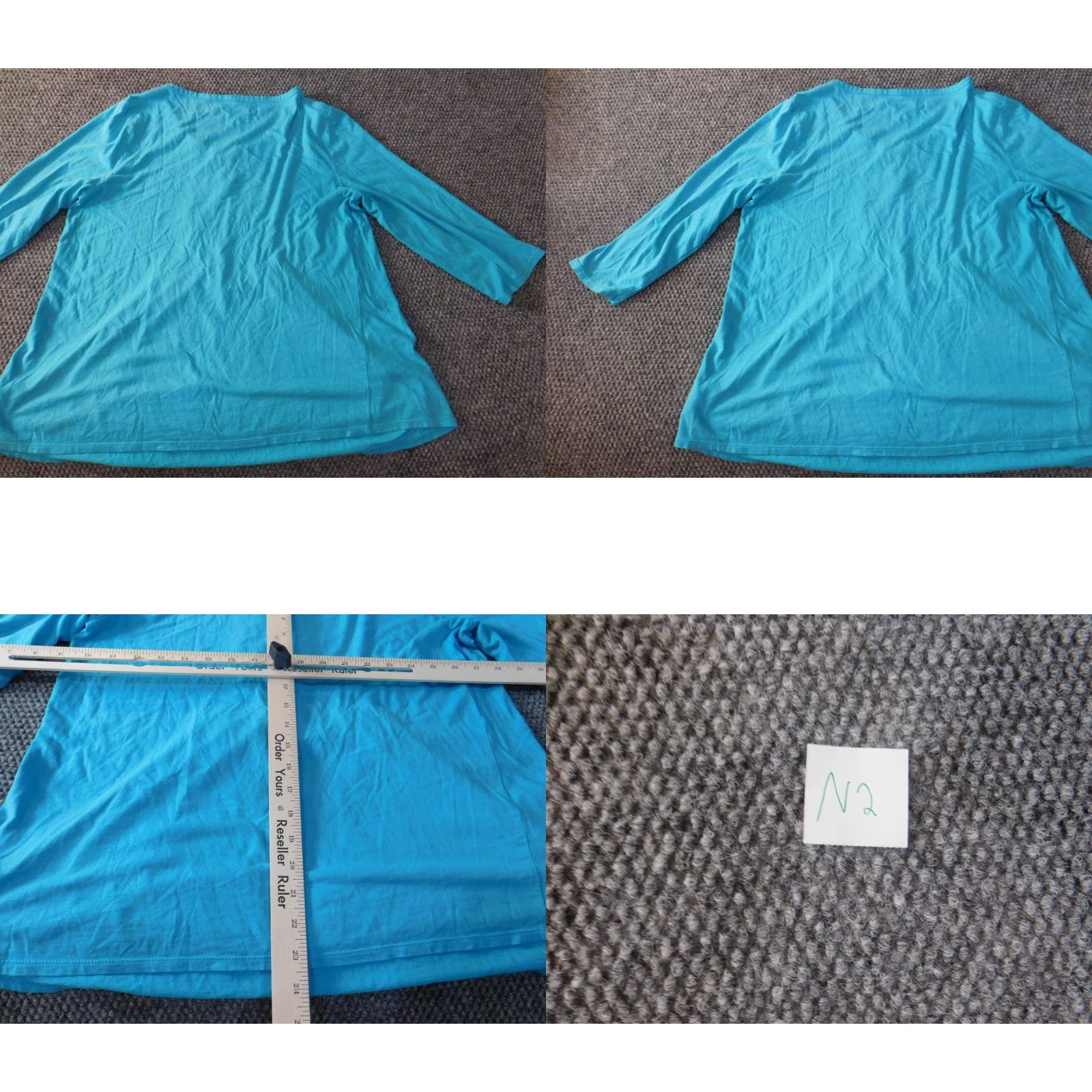 Talbots Talbots Blouse Womens Medium Blue Crew Neck Pullover Basic Casual Tee Stretch Size M / US 6-8 / IT 42-44 - 8 Thumbnail