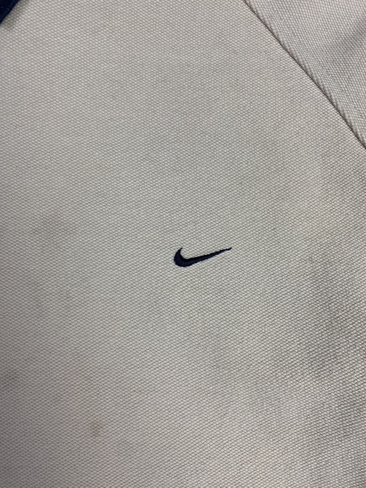 Nike Vintage 00s Nike Swoosh Drill Polo Shirt Tee Size US M / EU 48-50 / 2 - 7 Thumbnail