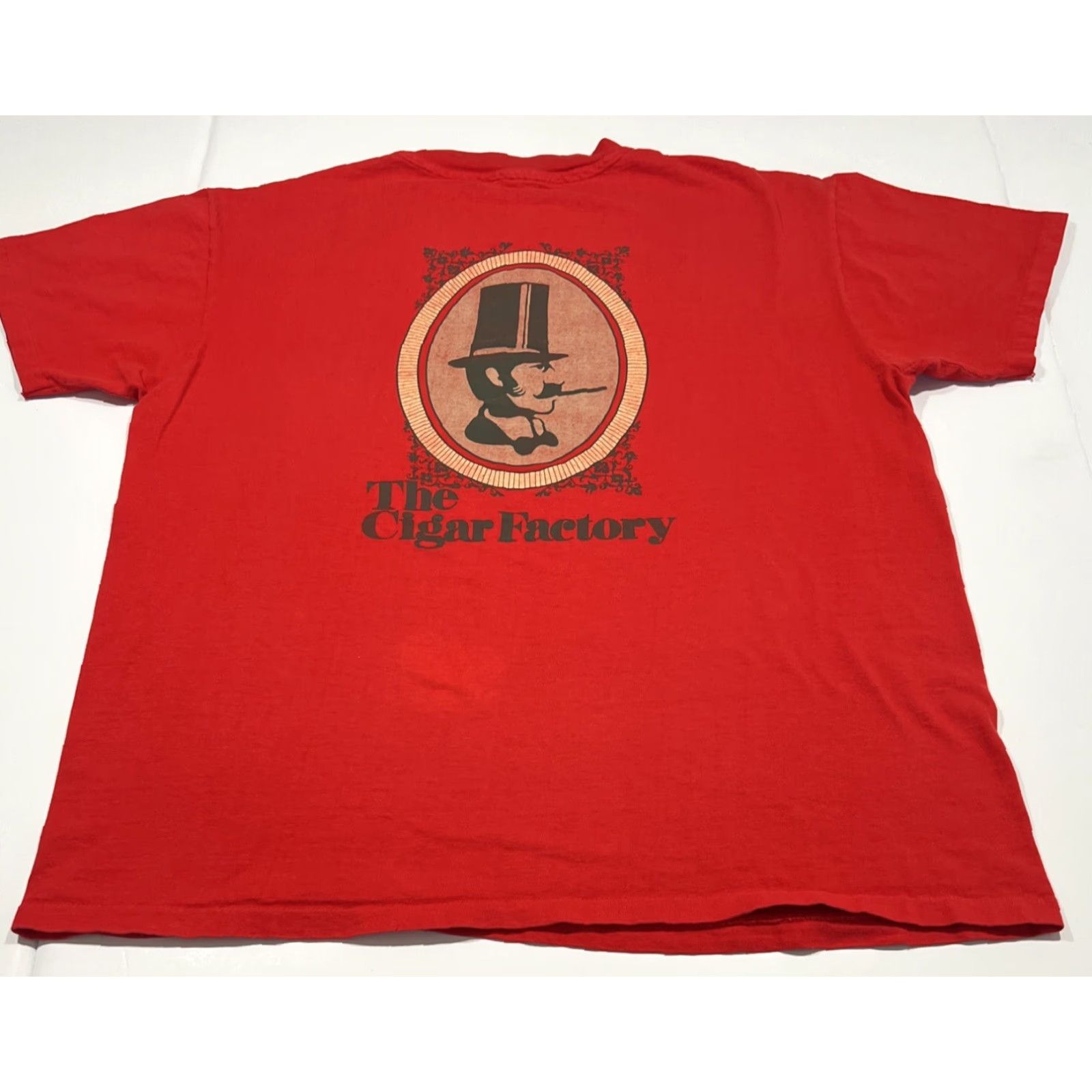 Doublet VINTAGE The Cigar Factory Red Graphic Tee XL Unbranded Unisex Short Sleeve 1990s Double Sided Single Stitch Size US XL / EU 56 / 4 - 5 Thumbnail