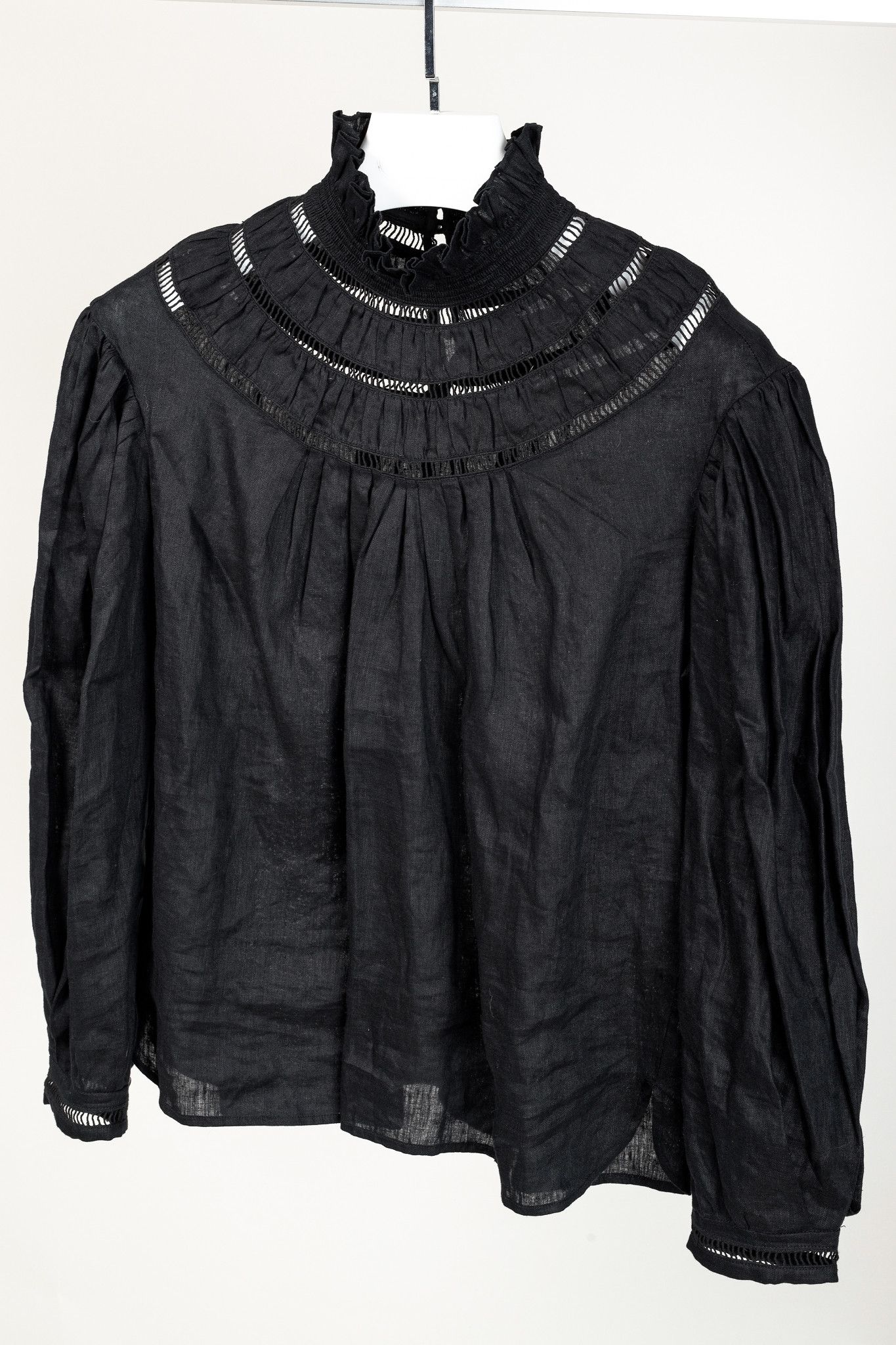 Isabel Marant Isabel Marant Etoile Resort 2020 Amalia Ruffle-Neck Blouse Size M / US 6-8 / IT 42-44 - 3 Thumbnail