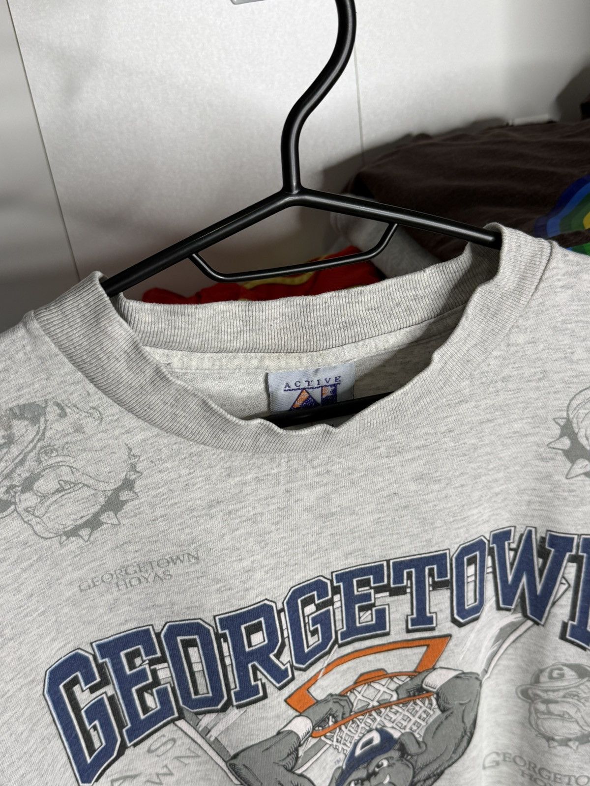 Other Vintage Georgetown Hoyas Active Image 1991 tshirt size L Size US L / EU 52-54 / 3 - 11 Thumbnail