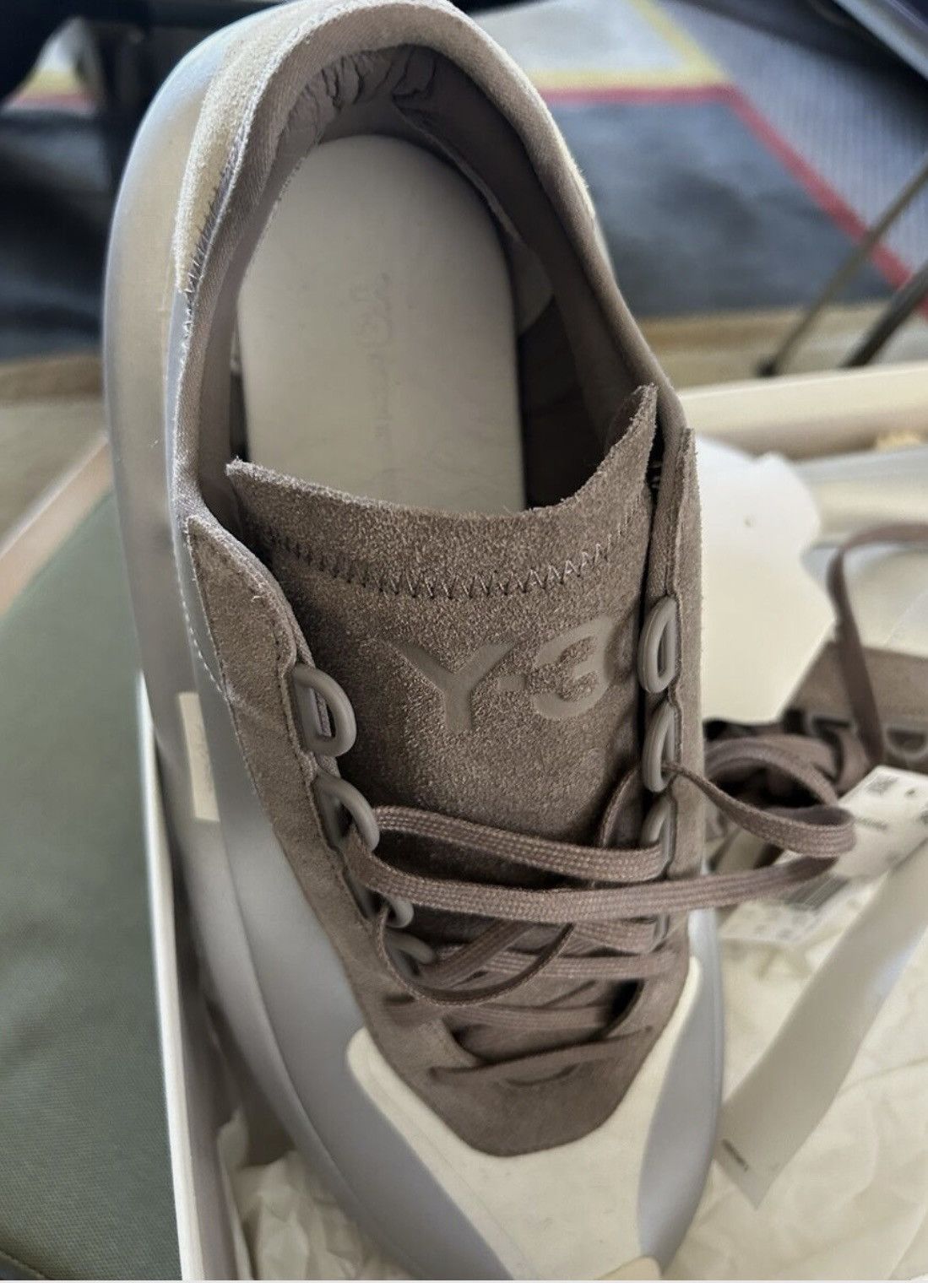 Y-3 Makura Leather Suede sneaker new Size US 12 / EU 45 - 2 Thumbnail