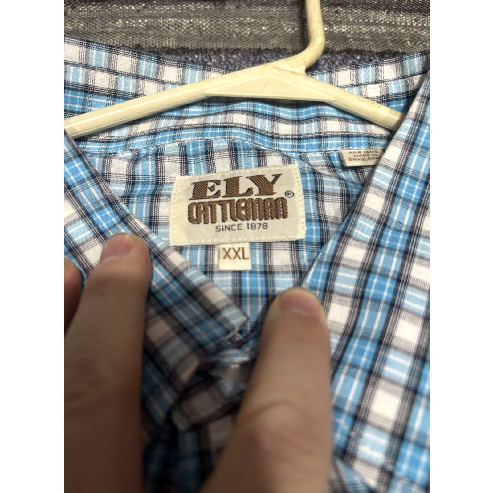 Vintage Vintage Ely Cattleman Shirt Mens 2XL Western Pearl Snap Short Sleeve Plaid D3 Size US XXL / EU 58 / 5 - 2 Thumbnail
