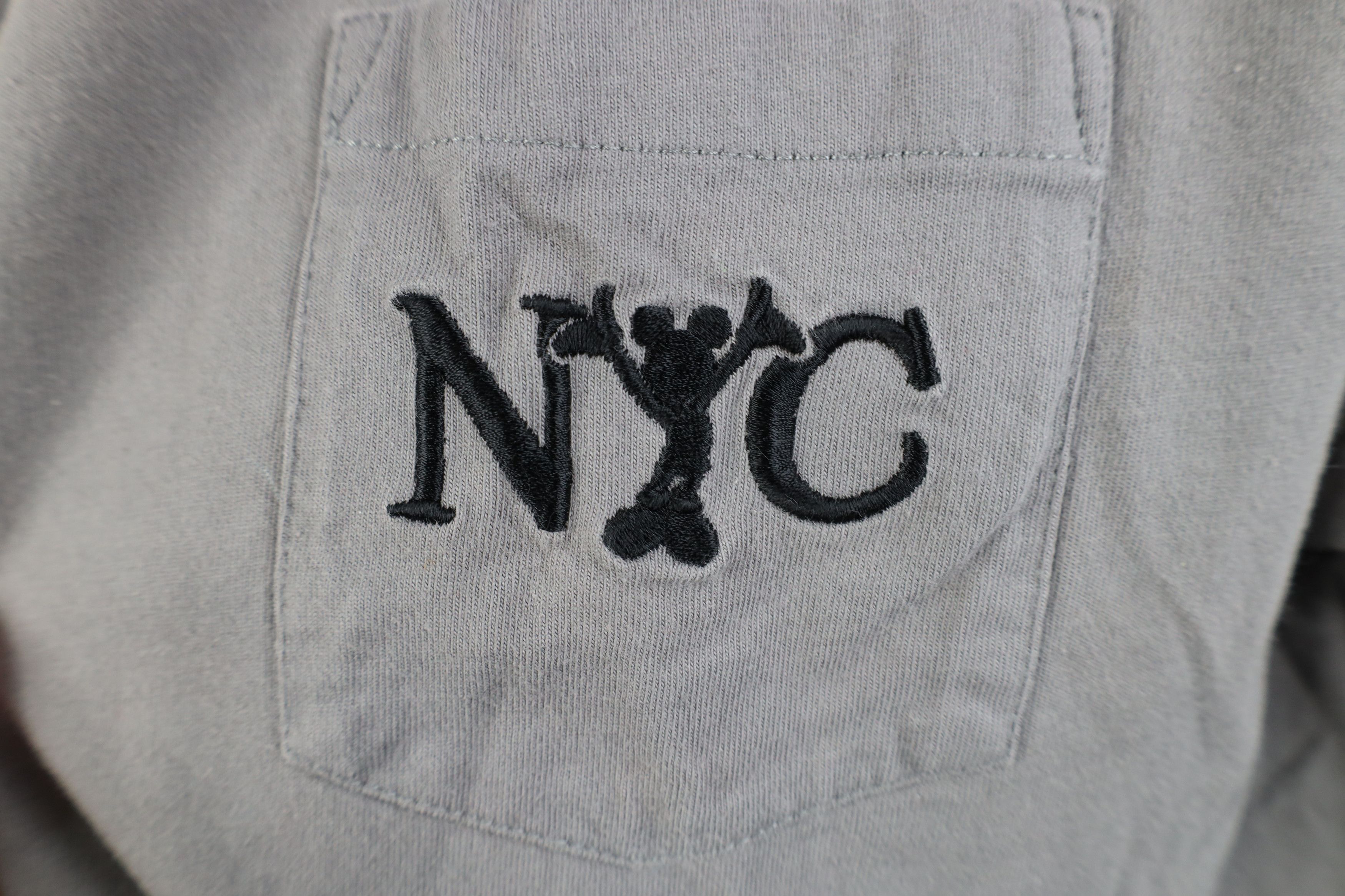 Vintage Vintage NYC World of Disney Mickey Mouse Pocket T-Shirt Gray Size S / US 4 / IT 40 - 4 Thumbnail