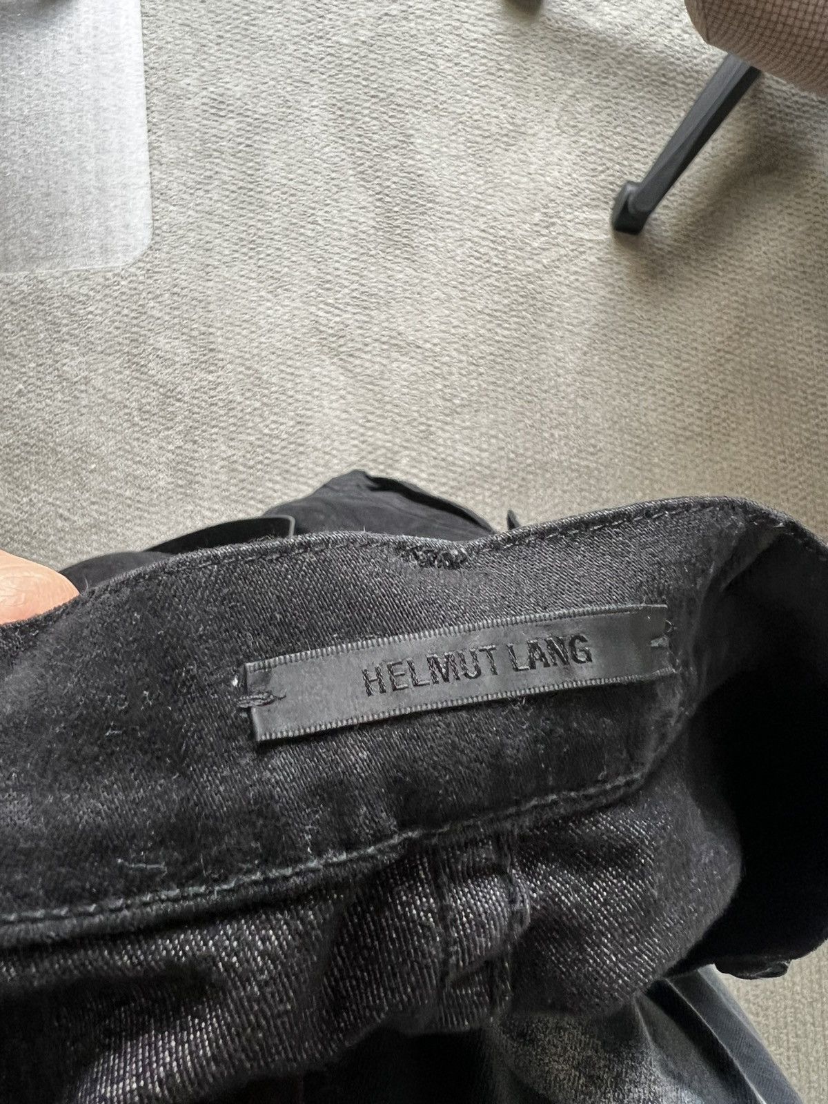 Helmut Lang Helmut Lang: Black Cargo Pants with Leather Strap Size US 32 / EU 48 - 6 Thumbnail