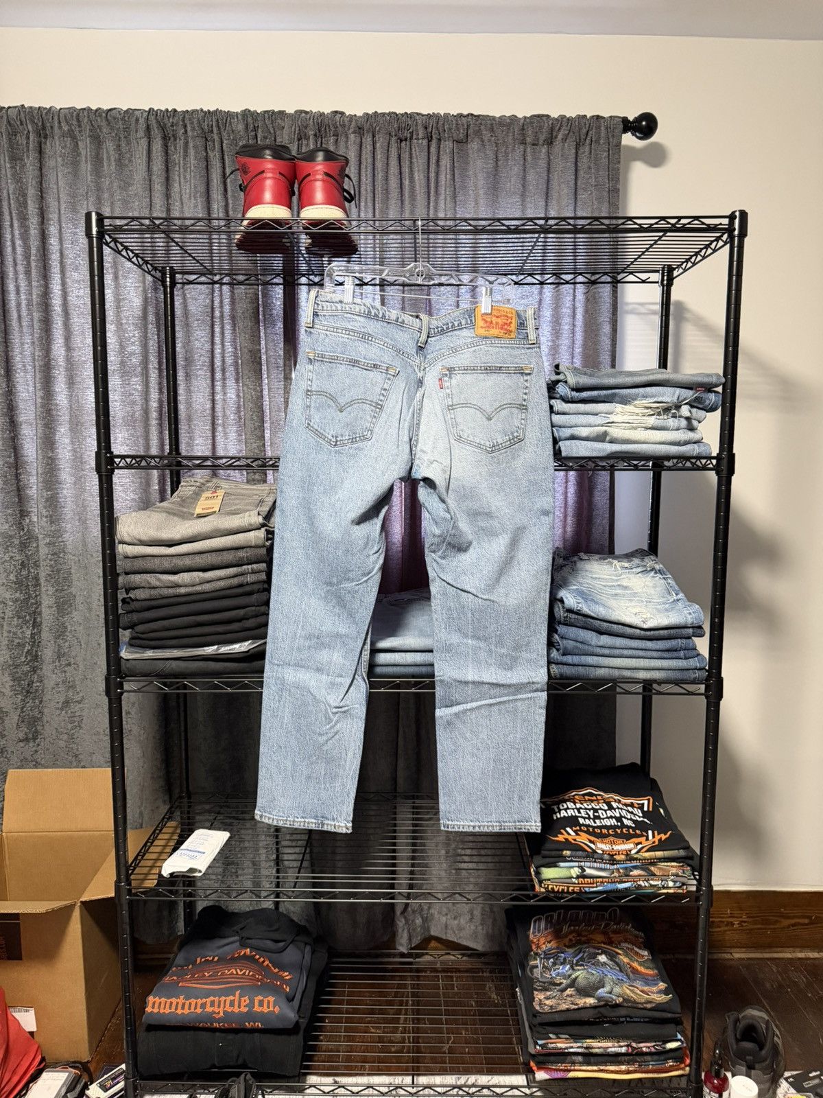 Levi's Levi’s 541 Original Zipper Fly Faded Washed Distressed 33x32 Size US 33 - 2 Thumbnail
